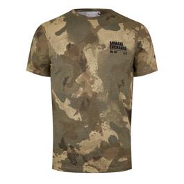 Armani Exchange Camouflage T Shirt