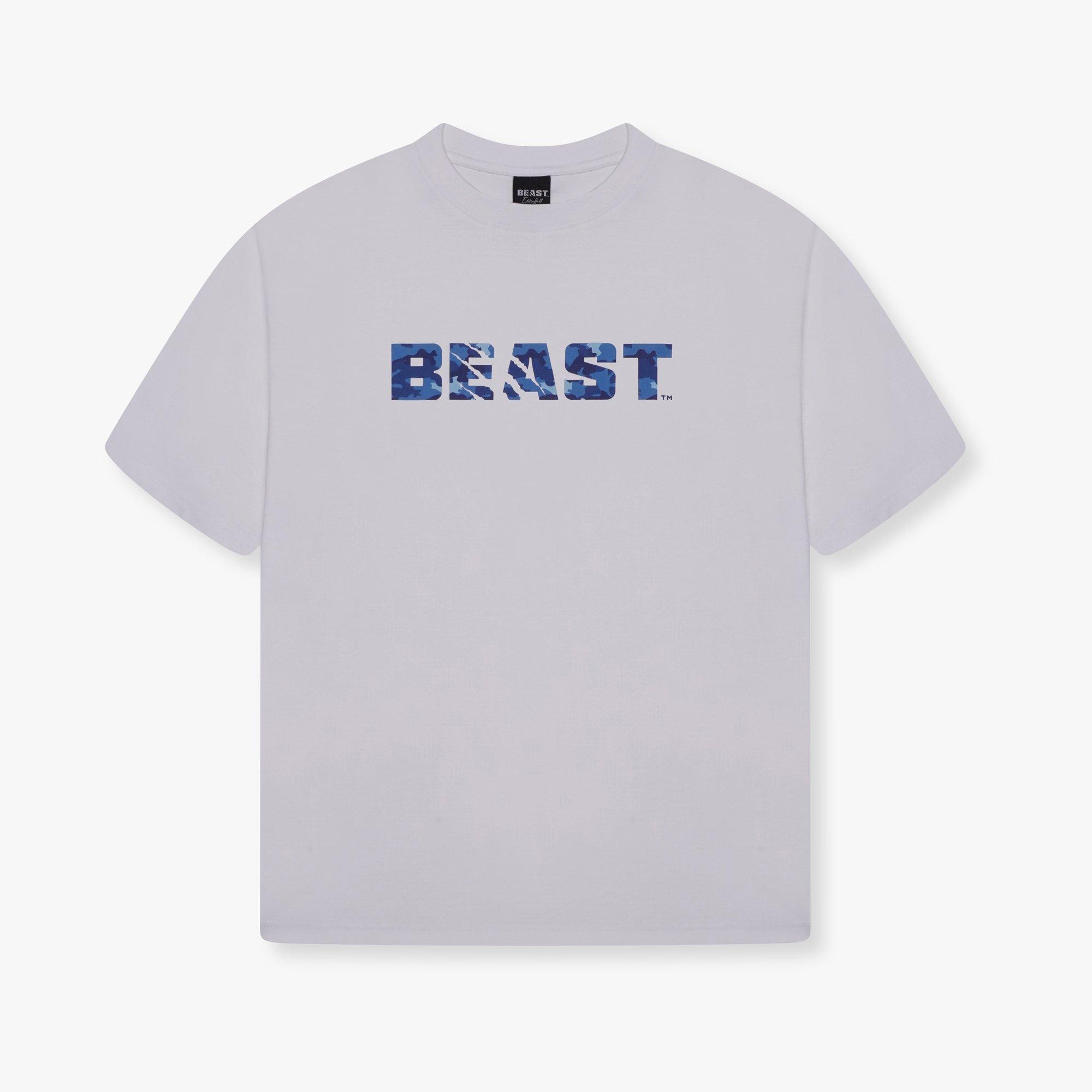 Beast Men's Camo Core T-Shirt - White - Medium