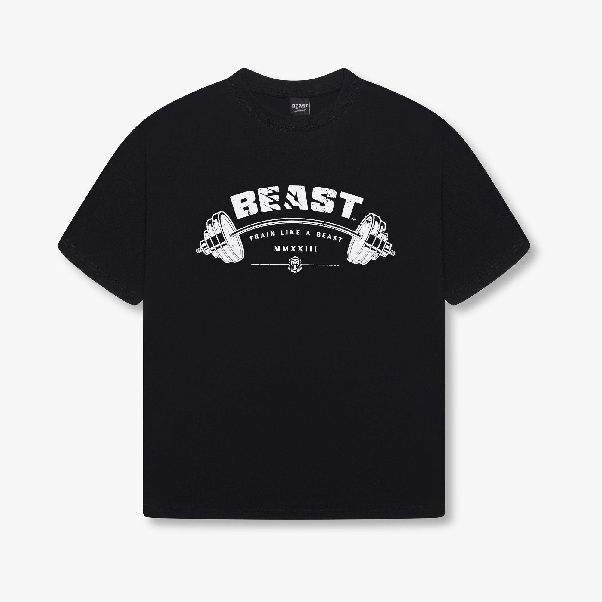 Black - Beast - Barbell T-Shirt - 1