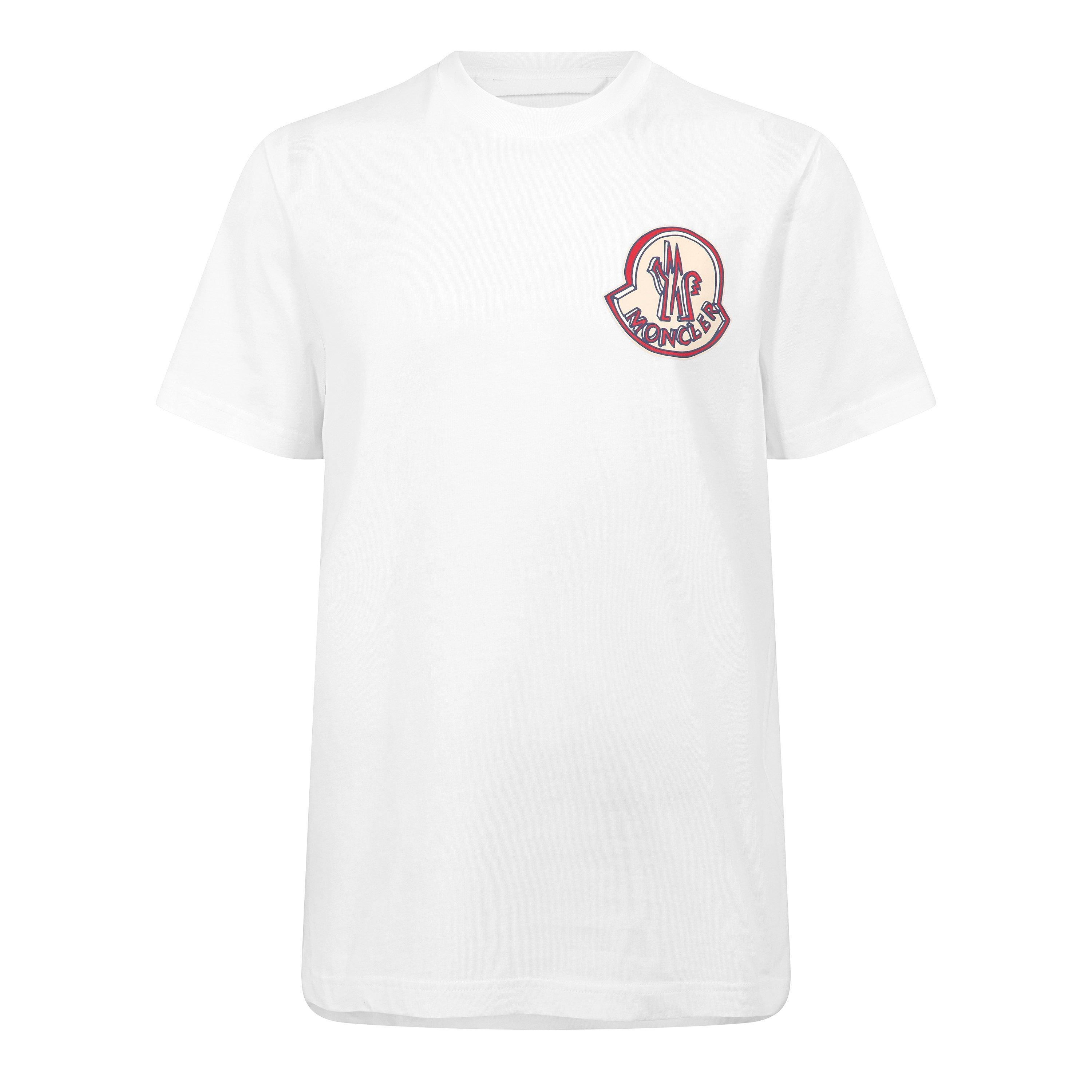 Moncler Mens Logo T-Shirt - White 00A - S