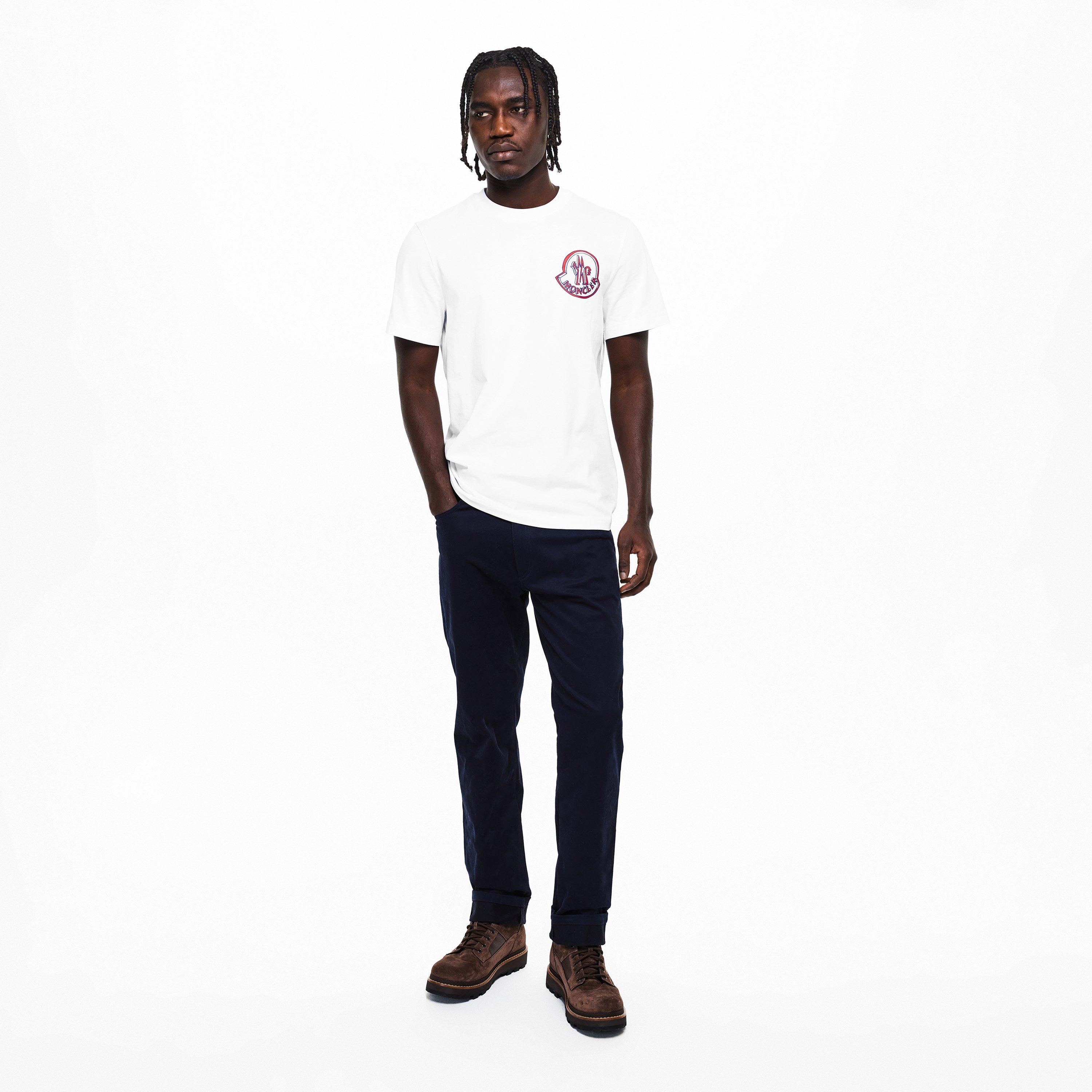 White 00A - Moncler - Mens Logo T-Shirt - 6