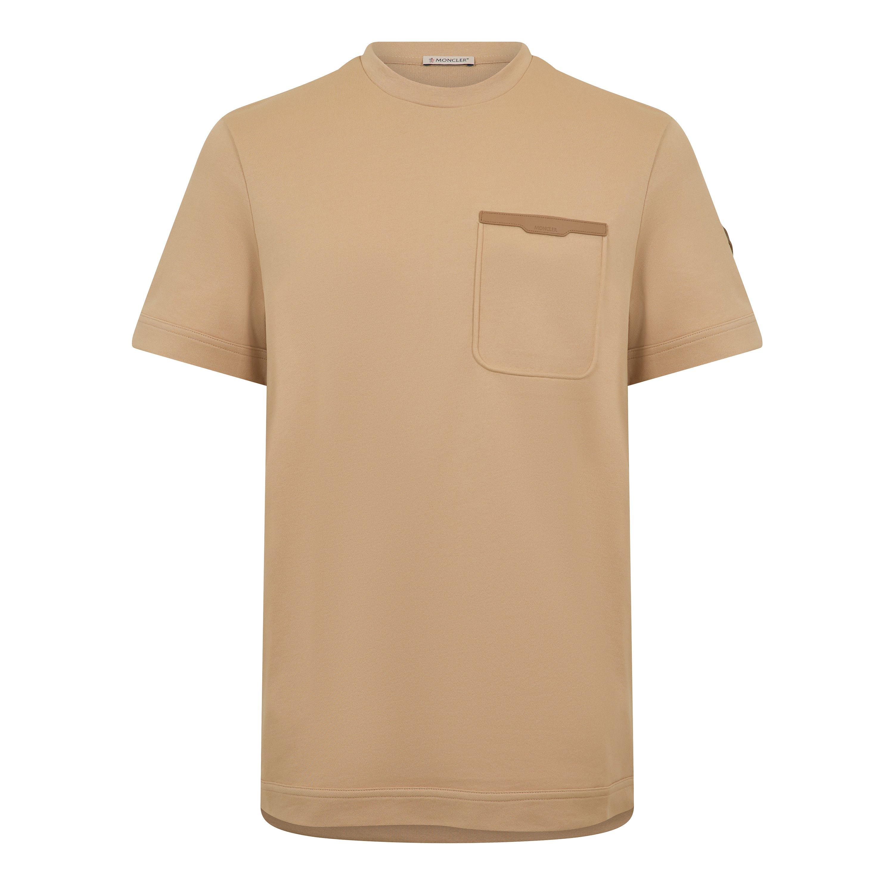 Moncler Men's T-Shirt - Beige 222 - M