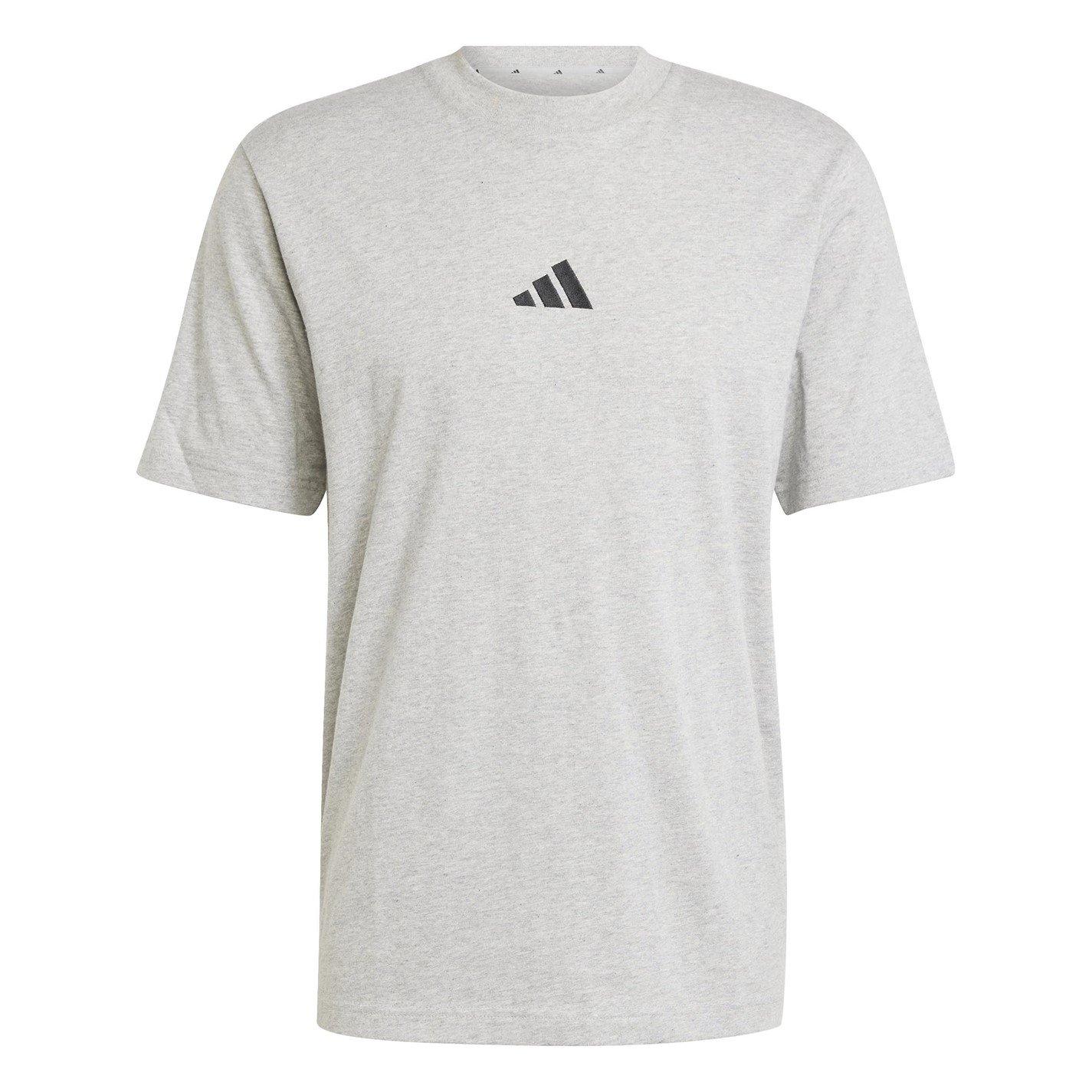 Adidas Men's Essentials Single Jersey Logo T-Shirt - Grey Heather Sl - 2XL