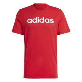 adidas Essentials Single Jersey Linear Embroidered Logo T-Shirt Mens