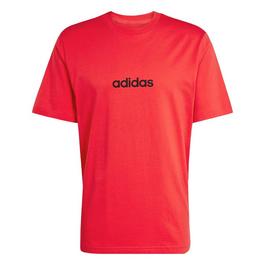 adidas Essentials Single Jersey Linear Embroidered Logo T-Shirt Mens