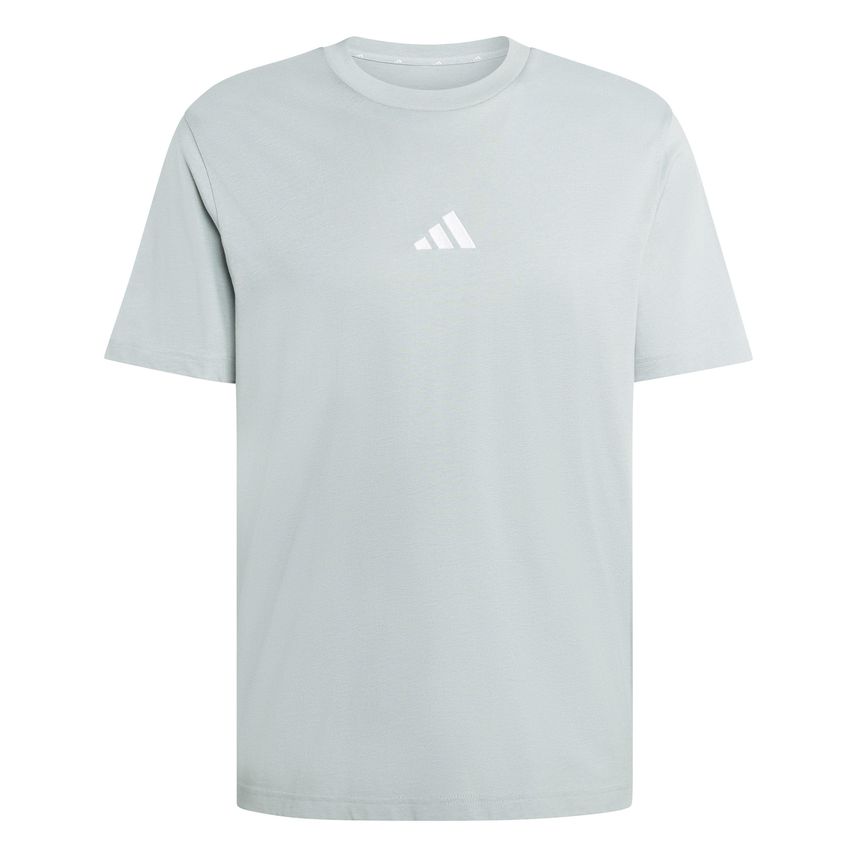 Adidas Men's Essentials Single Jersey Logo T-Shirt - Sage Sl - S