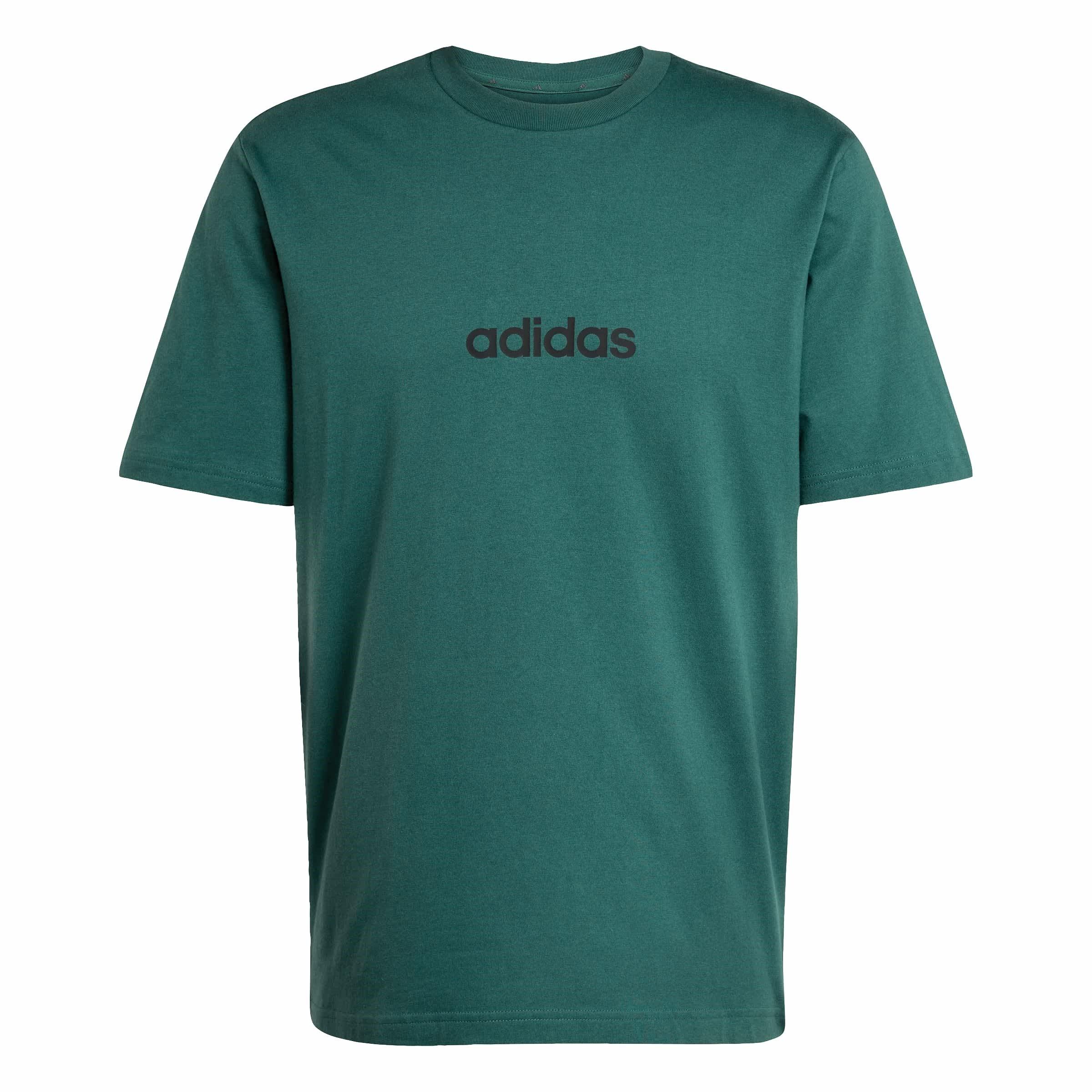 Adidas Men's Essentials Single Jersey Logo T-Shirt - Green Lin - 2XL