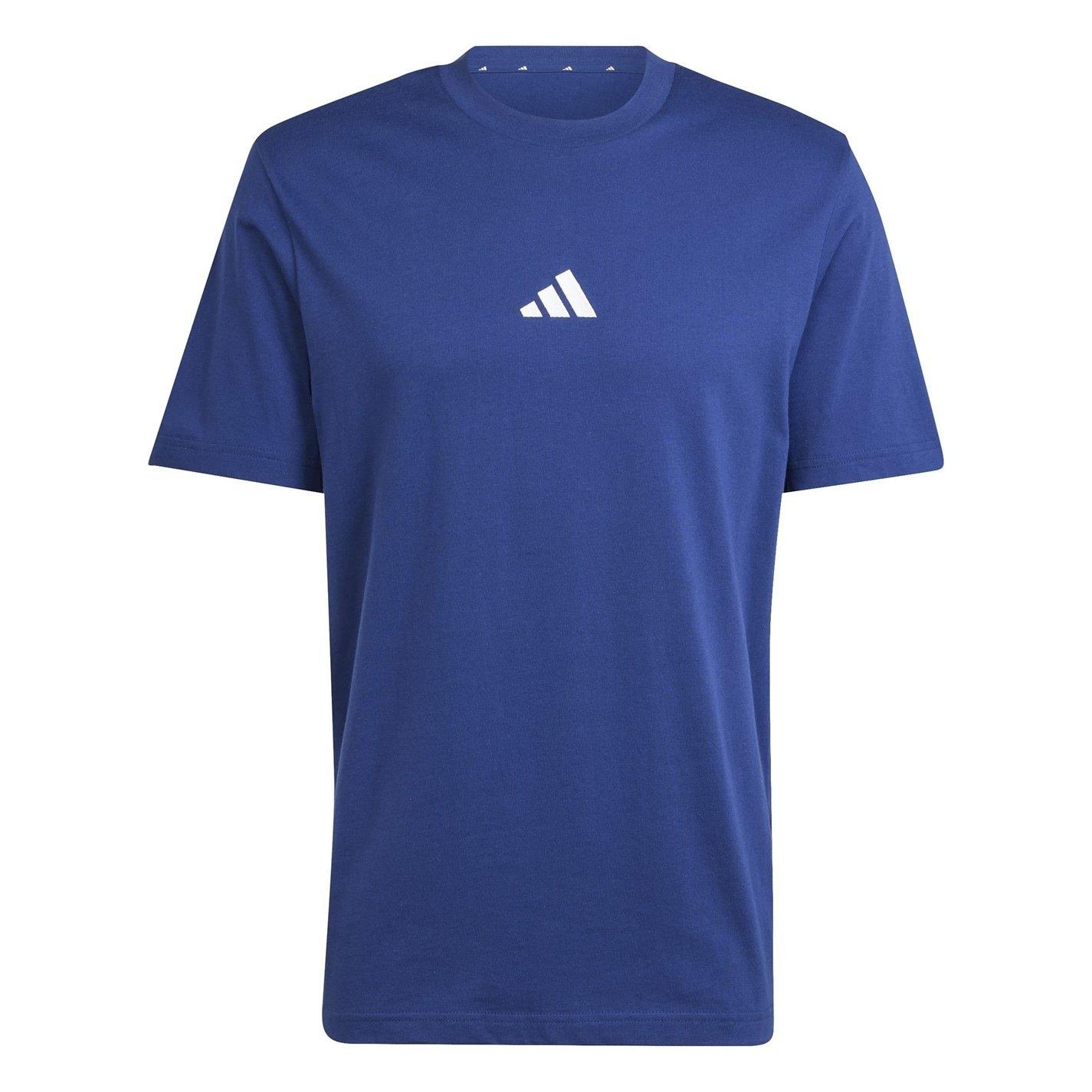 Adidas Men's Essentials Single Jersey Logo T-Shirt - Navy Sl - XS