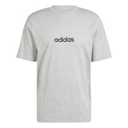 adidas Essentials Single Jersey Linear Embroidered Logo T Shirt Mens