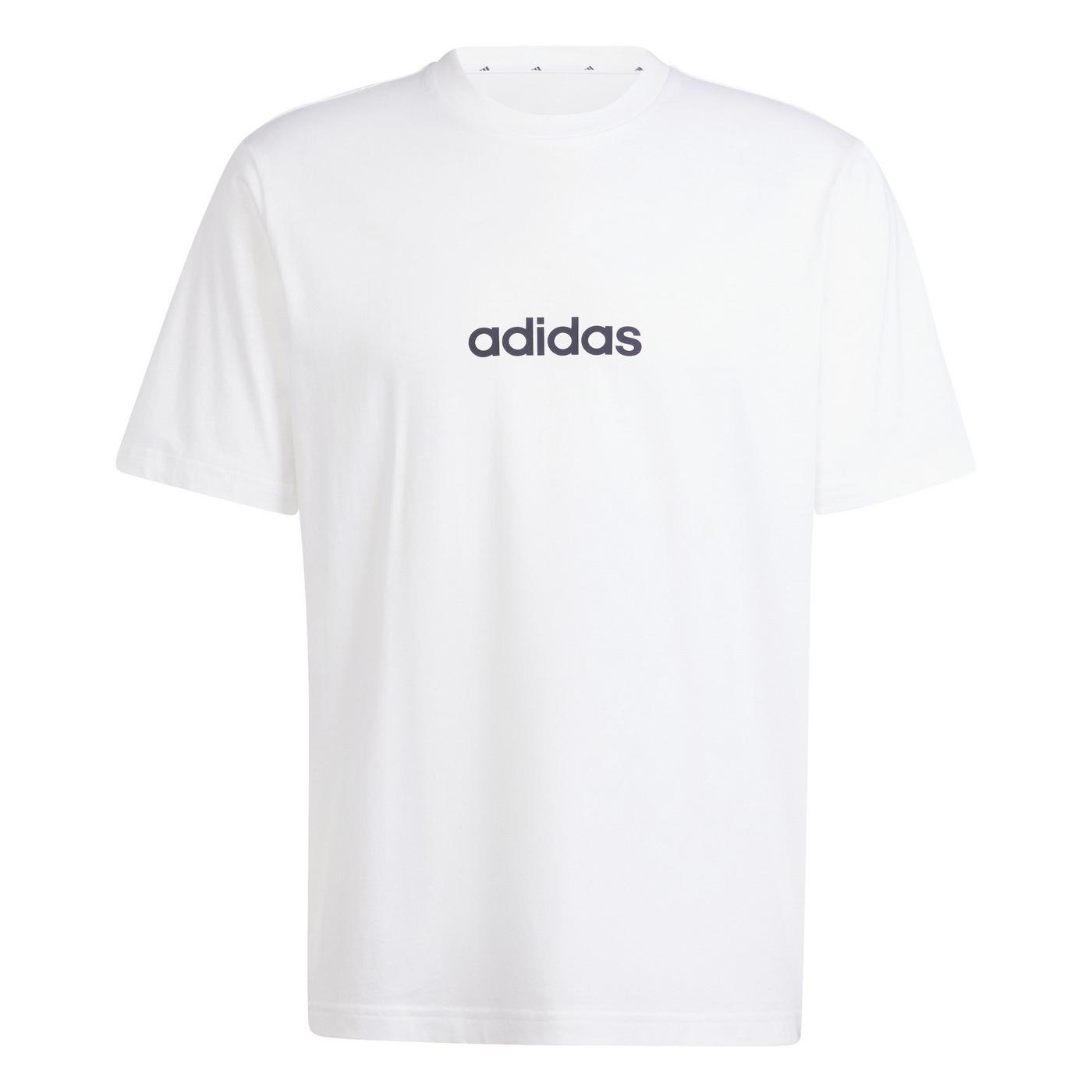 adidas Essentials Small Logo Single Jersey T-Shirt Wonder Alumina/White — foto 7