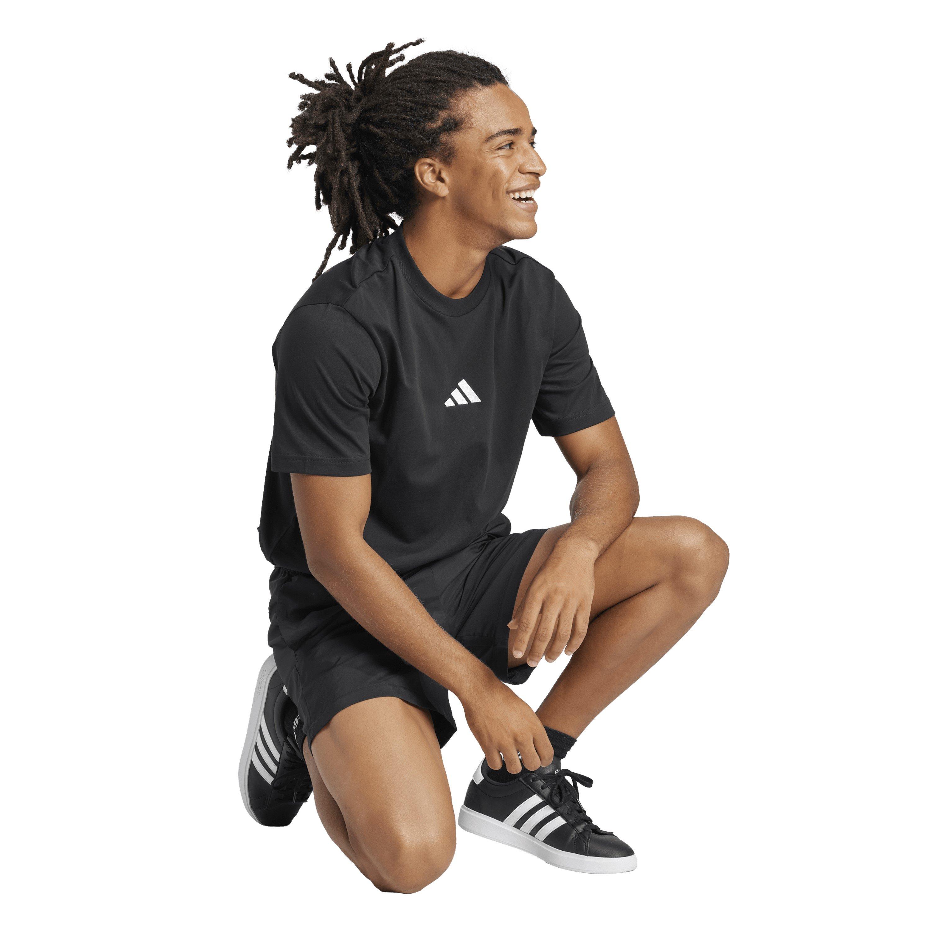 SL noir - adidas - Essentials Single Jersey Logo T-Shirt Mens - 6