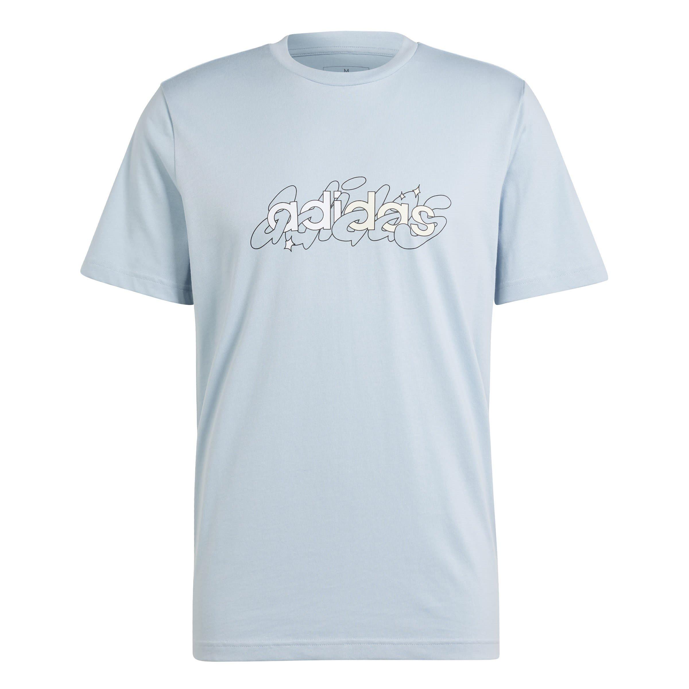 Adidas Men's Essentials Single Jersey Logo T-Shirt - Blue Illustrate - 2XL