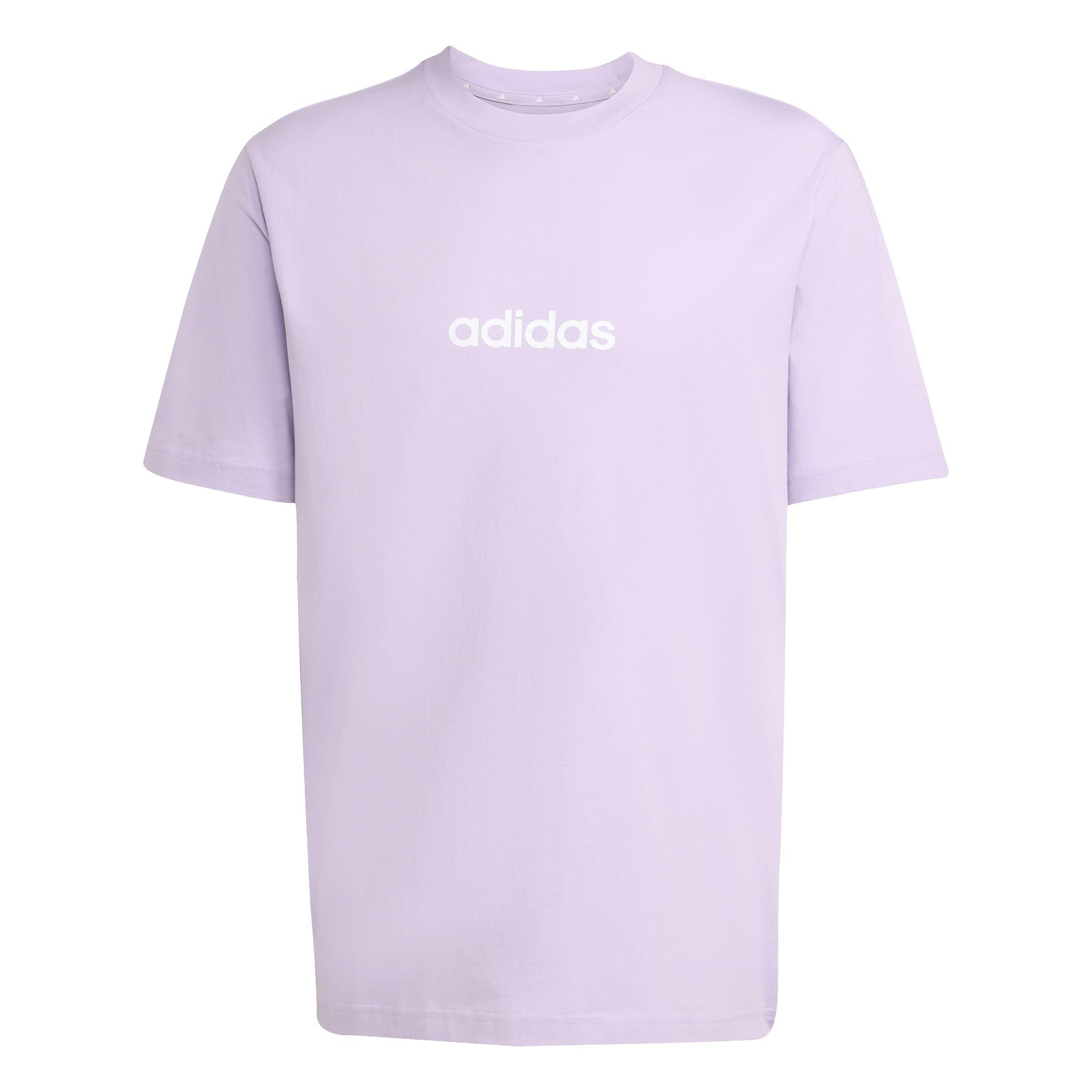 Adidas Men's Essentials Single Jersey Logo T-Shirt - Powderplum Lin - S