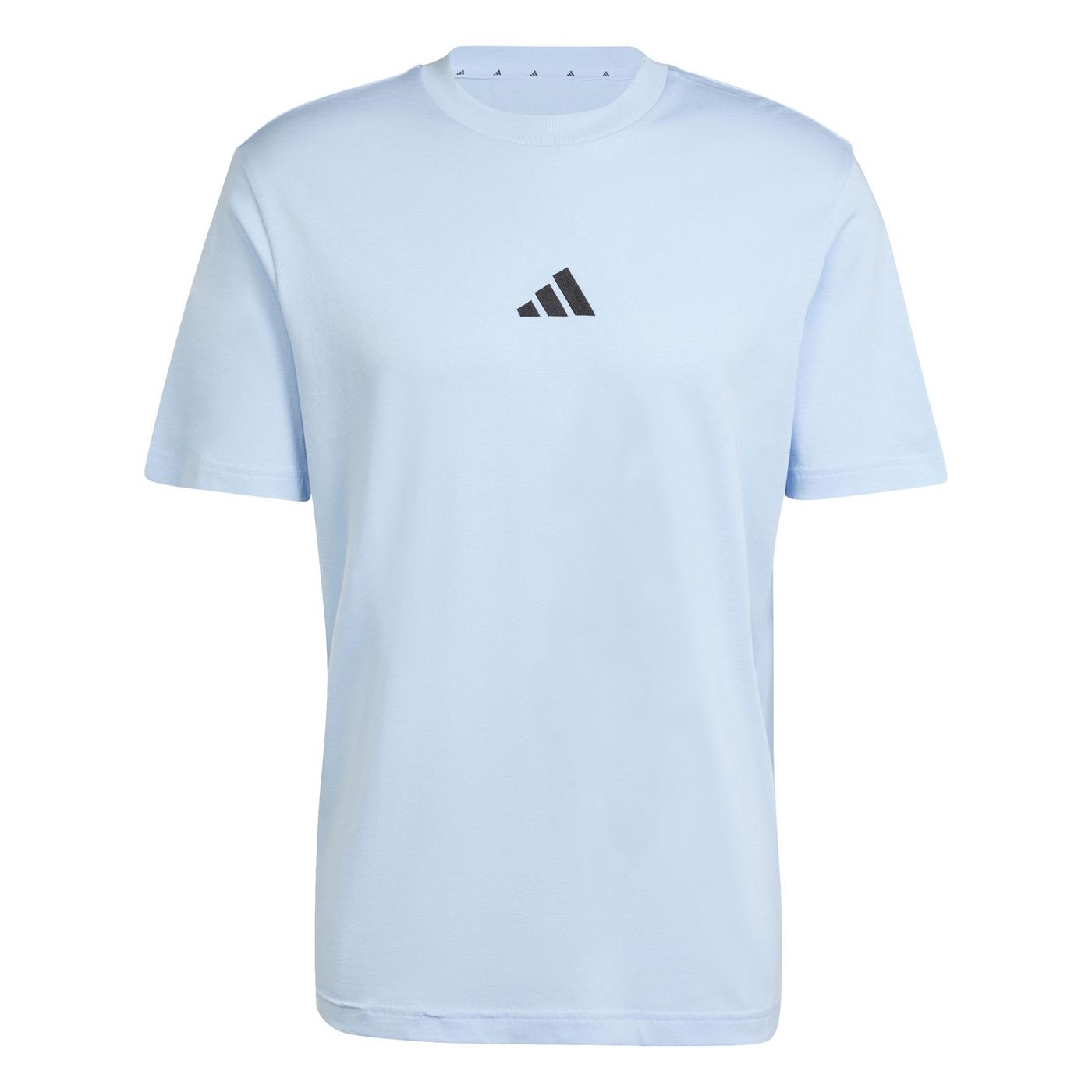 adidas Essentials Small Logo Single Jersey T-Shirt Wonder Alumina/White — foto 5