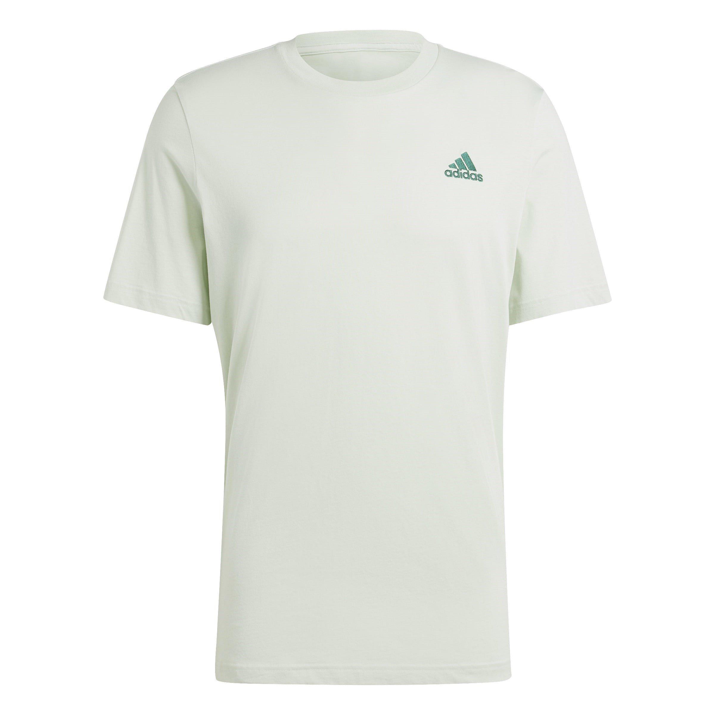 Adidas Men's Essentials Single Jersey Logo T-Shirt - Linen Green - 2XL
