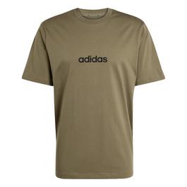 adidas Essentials Single Jersey Linear Embroidered Logo T Shirt Mens