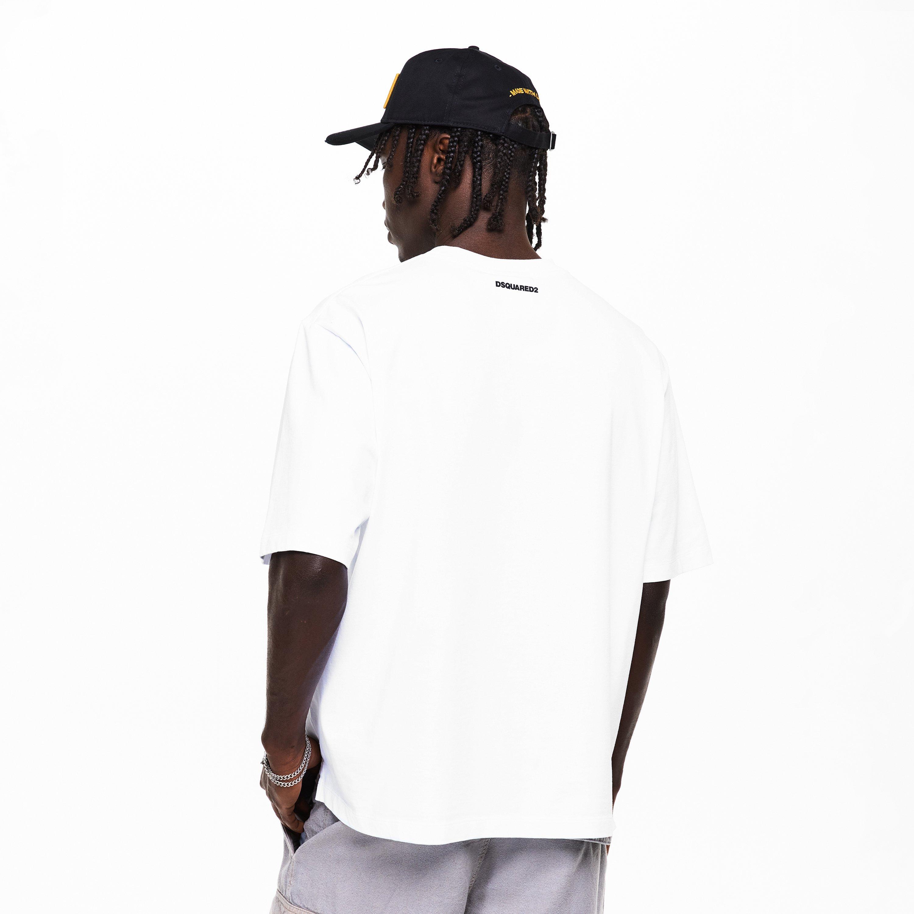 White - DSquared2 - DSQ Iconique Tee Sn62 - 4