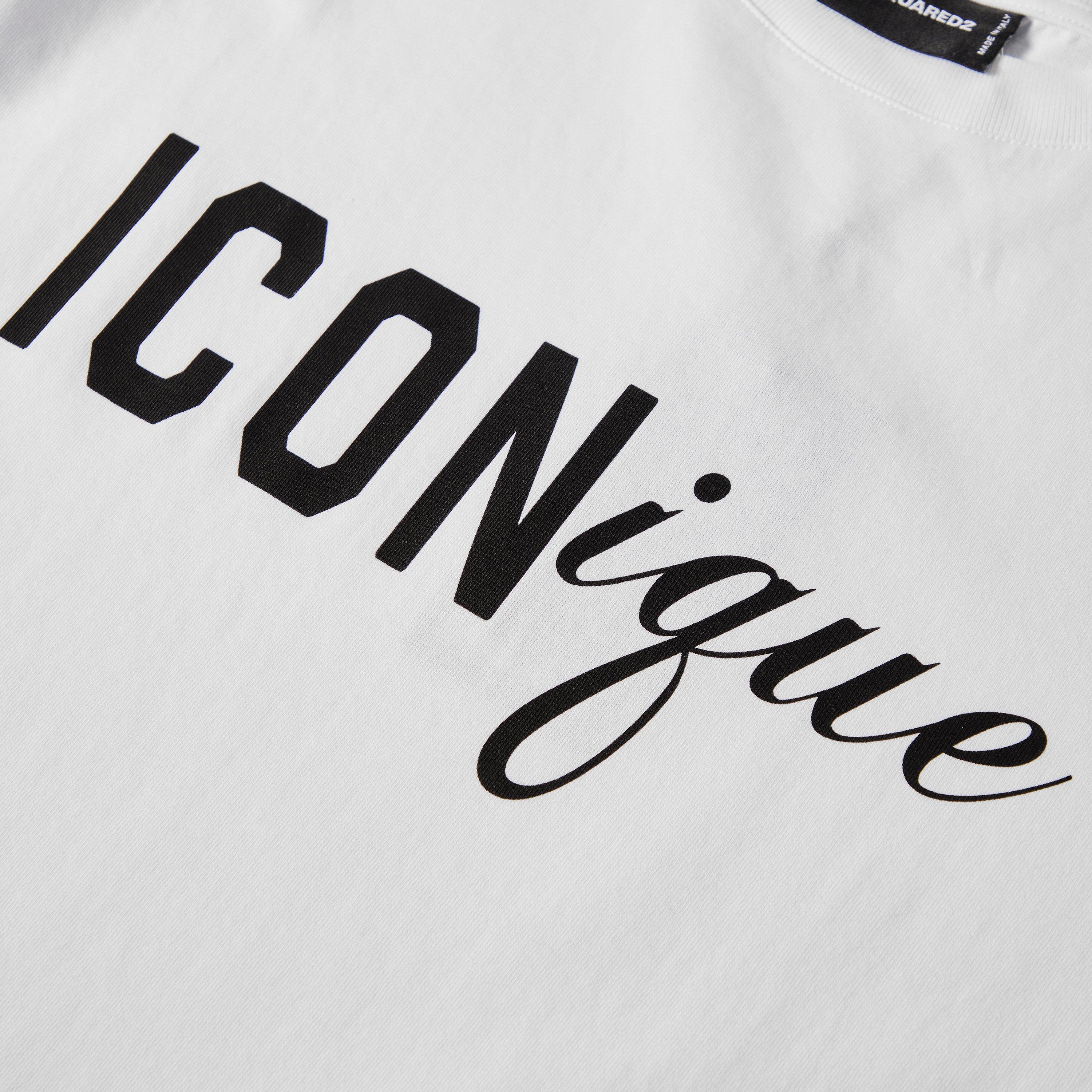 White - DSquared2 - DSQ Iconique Tee Sn62 - 3