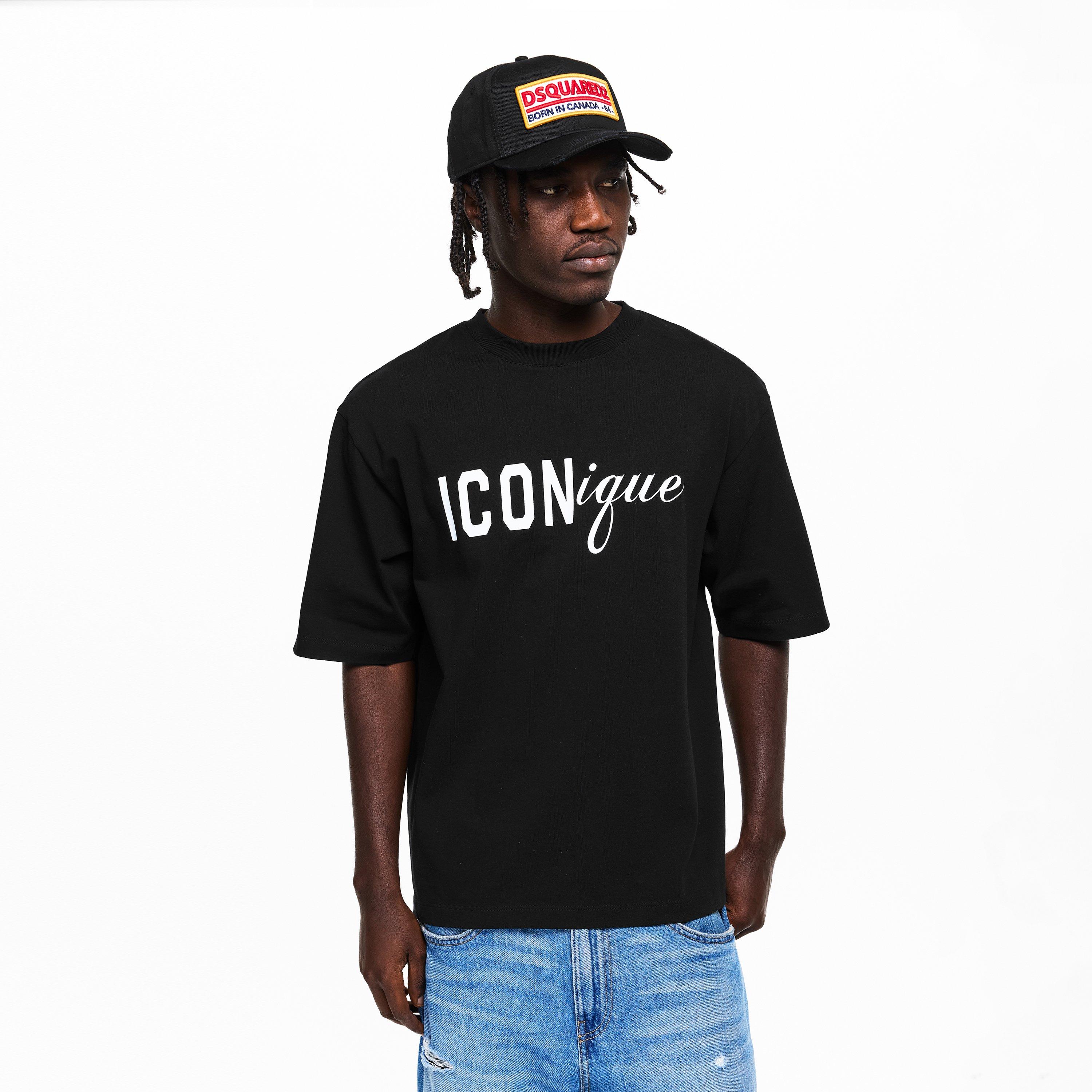 Black - DSquared2 - Men's Oversized T-Shirt - 3