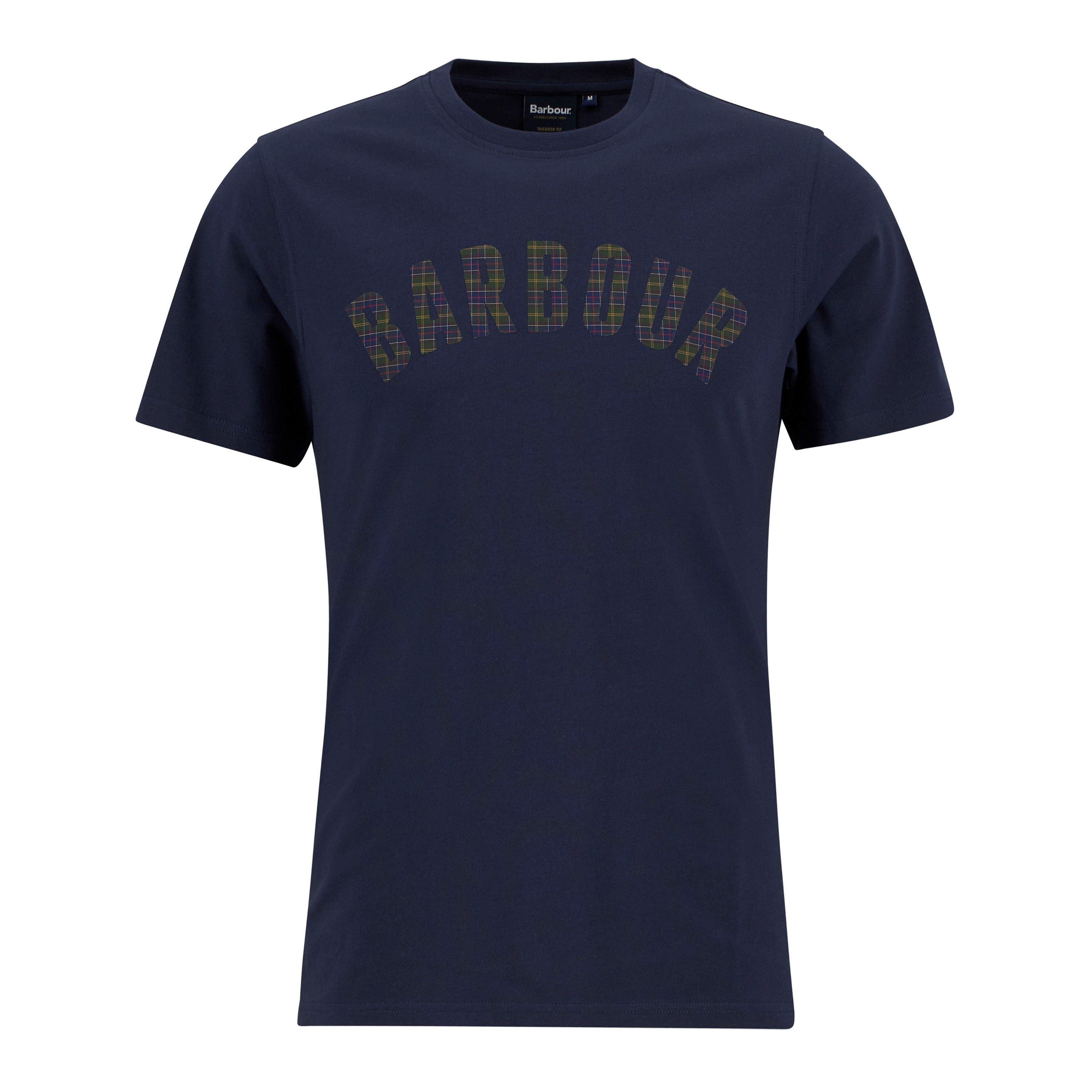 Navy - Barbour - Mens Berwick T-Shirt - 1