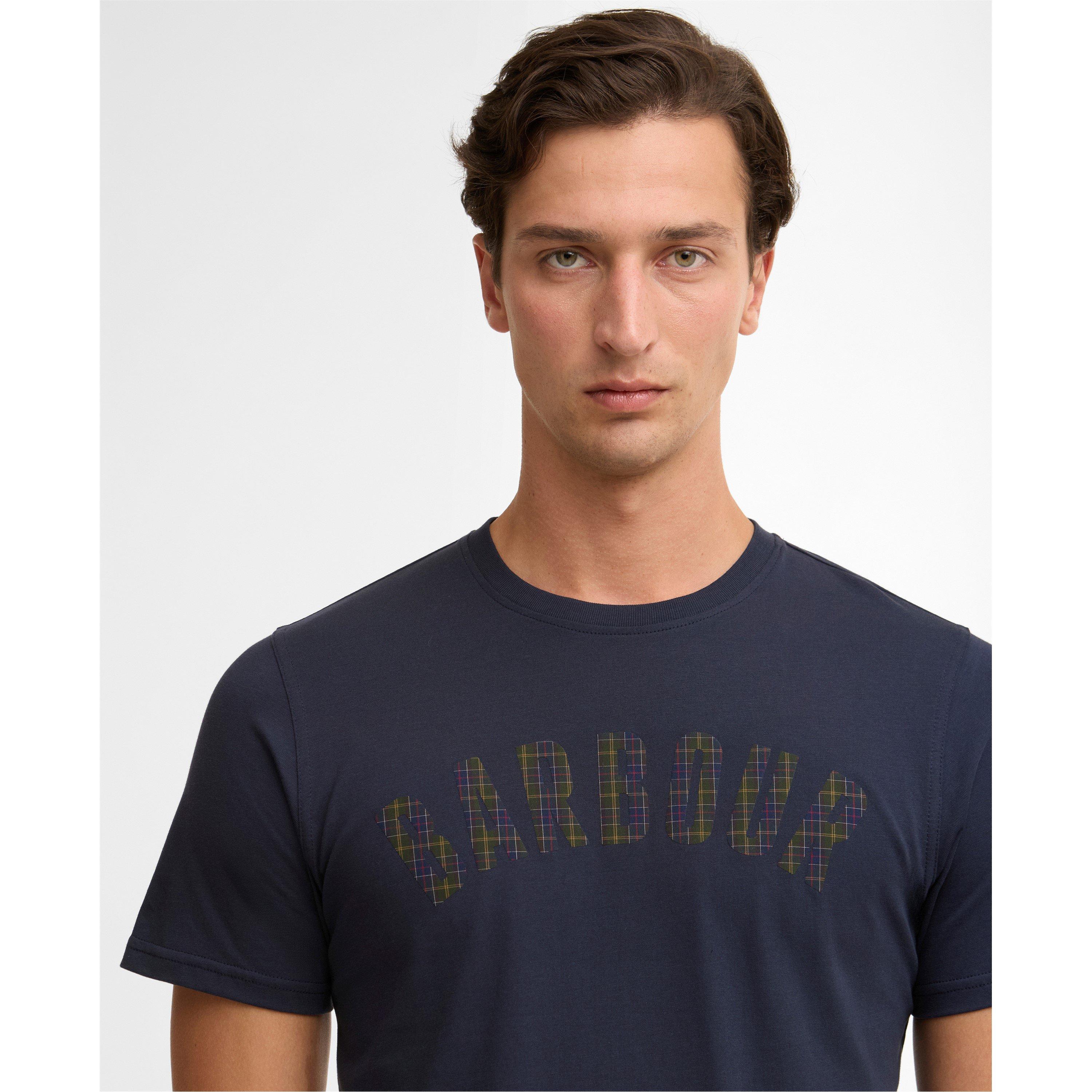 Navy - Barbour - Mens Berwick T-Shirt - 4