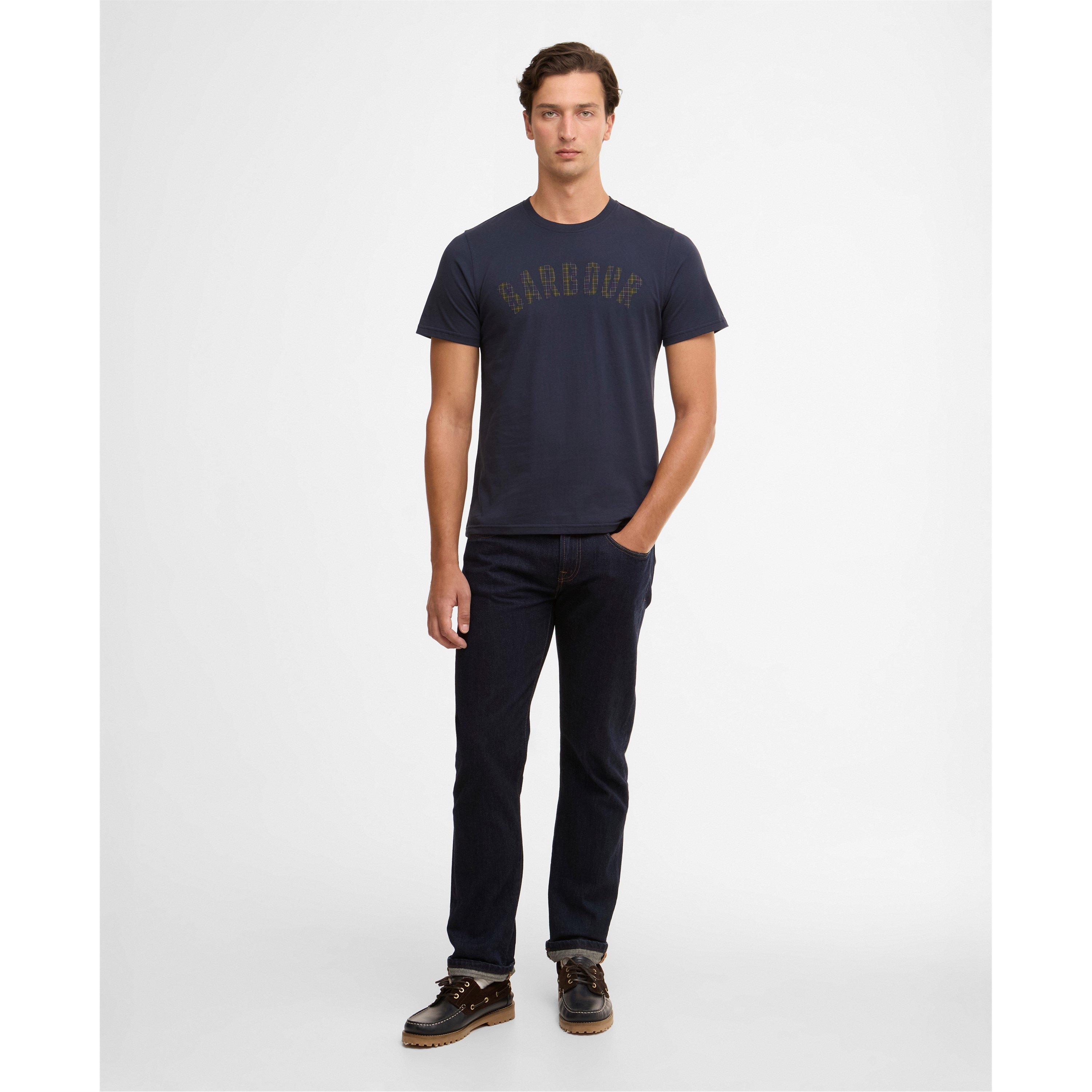 Navy - Barbour - Mens Berwick T-Shirt - 5