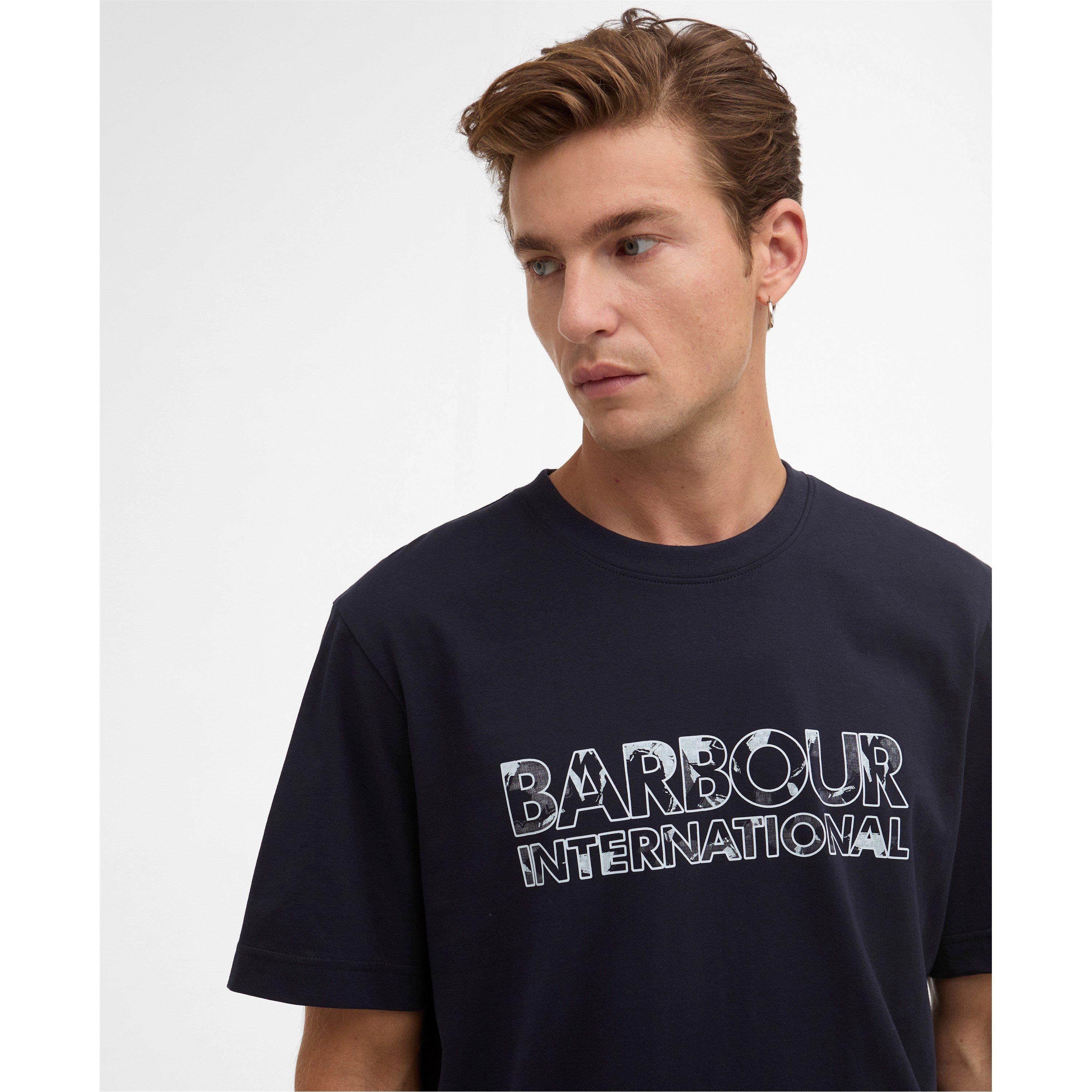 Navy - Barbour International - Men's T-Shirt - 4