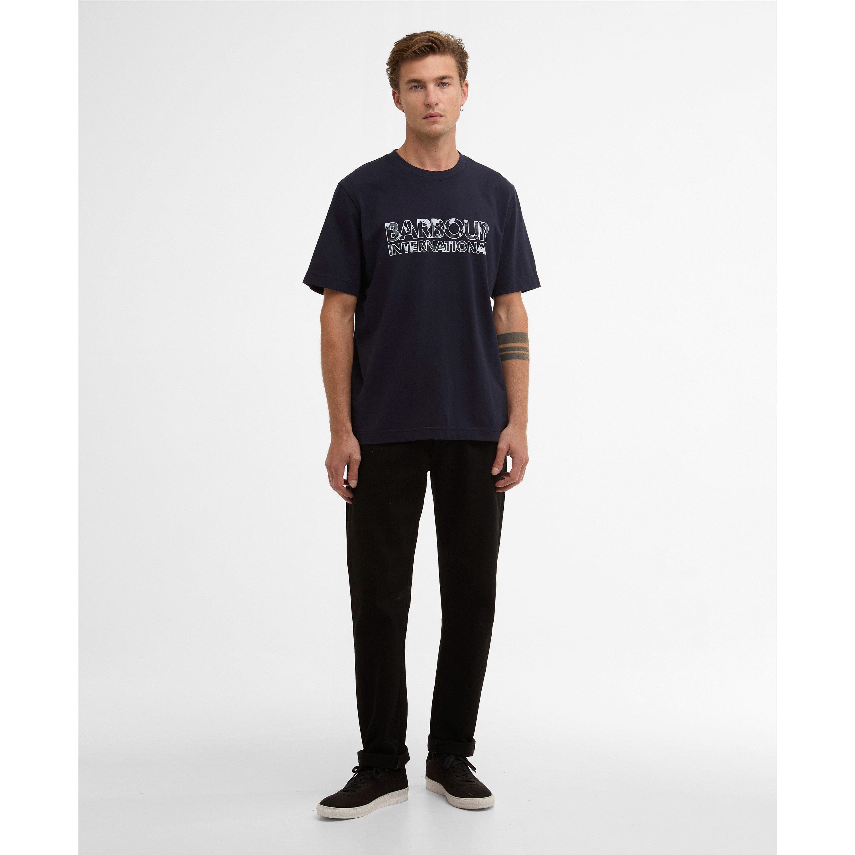 Navy - Barbour International - Men's T-Shirt - 5