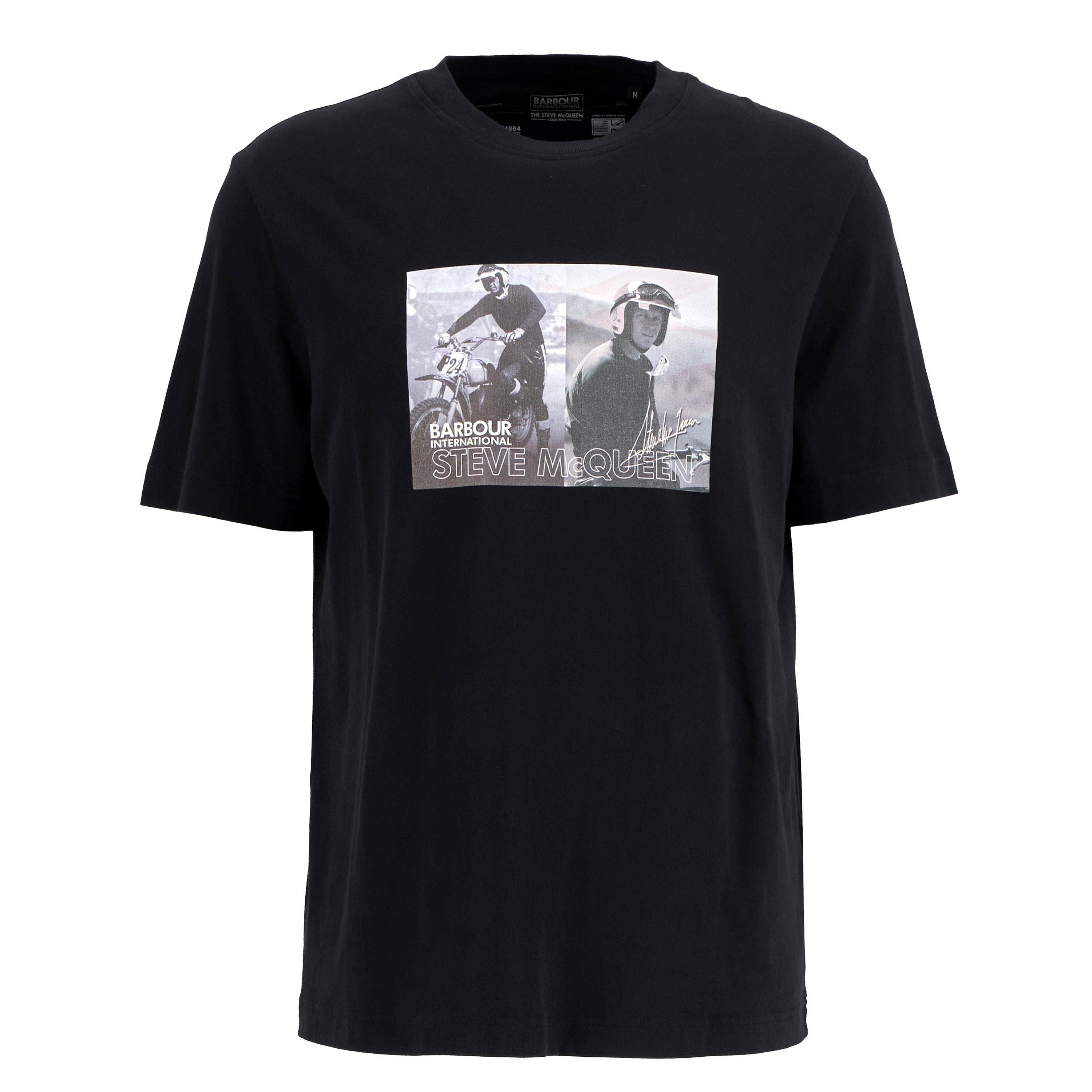 Black - Barbour International - Mens Hellen T-Shirt - 1
