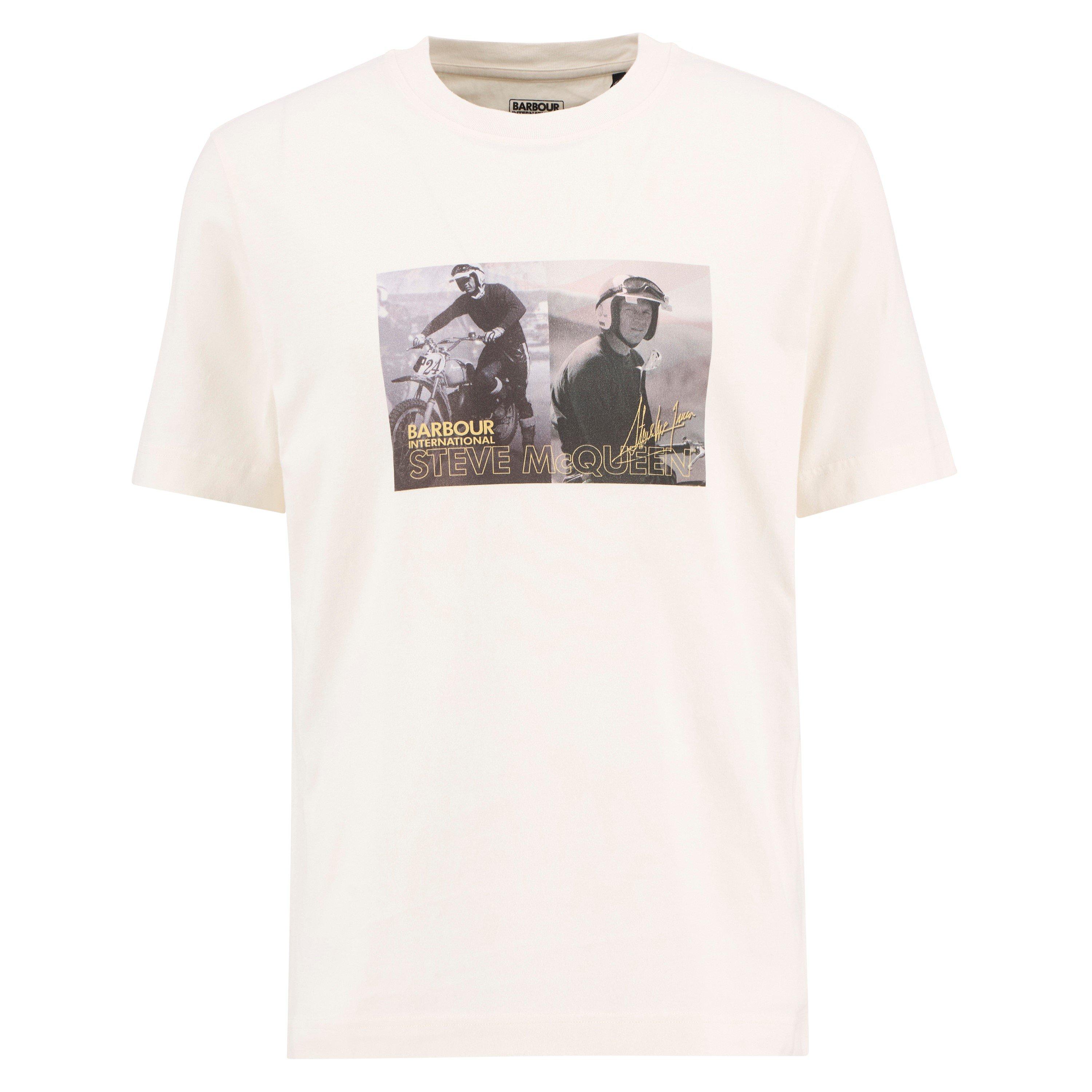 Barbour International Mens Hellen T-Shirt - Whisper White - L