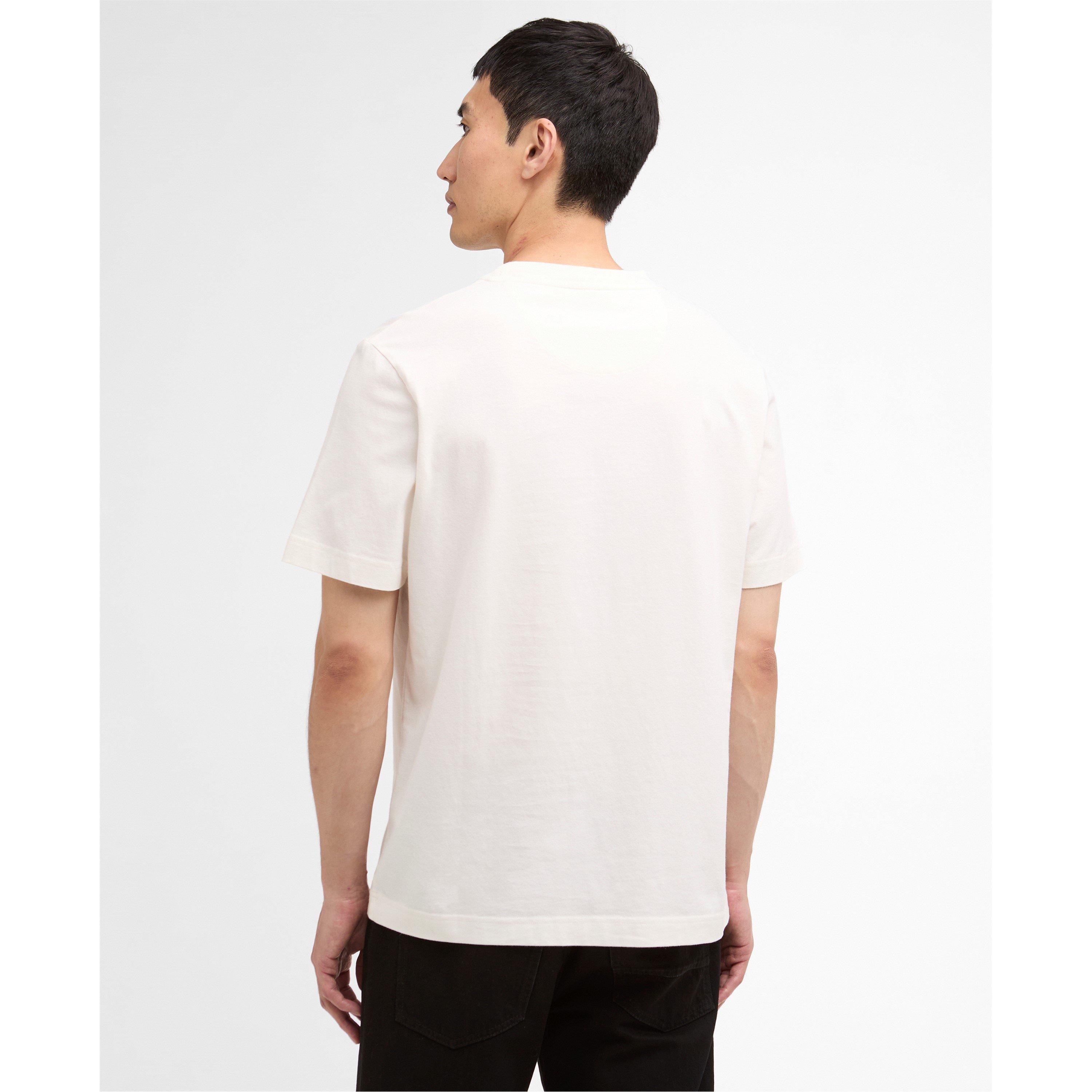 Whisper White - Barbour International - Mens Hellen T-Shirt - 3
