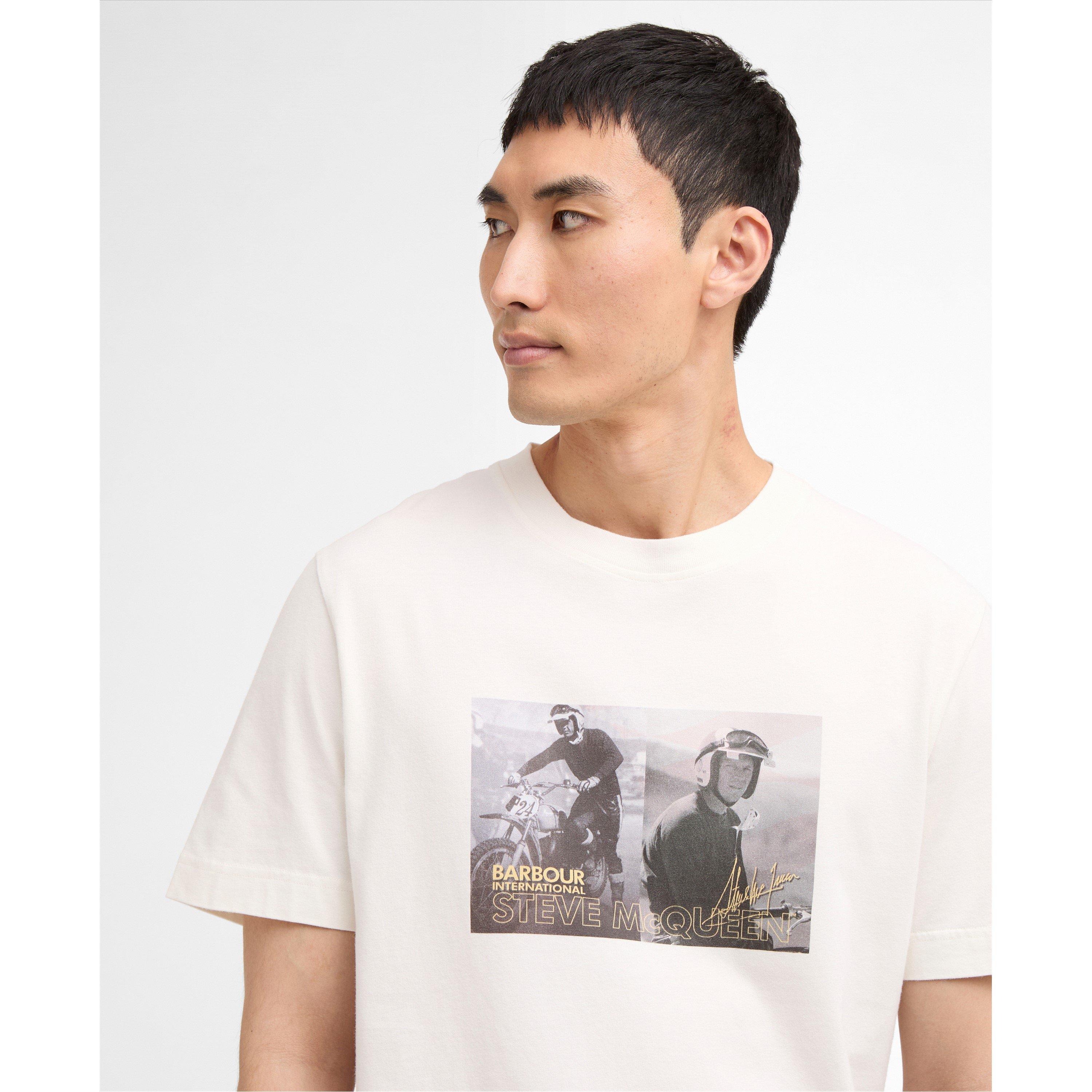 Whisper White - Barbour International - Mens Hellen T-Shirt - 4