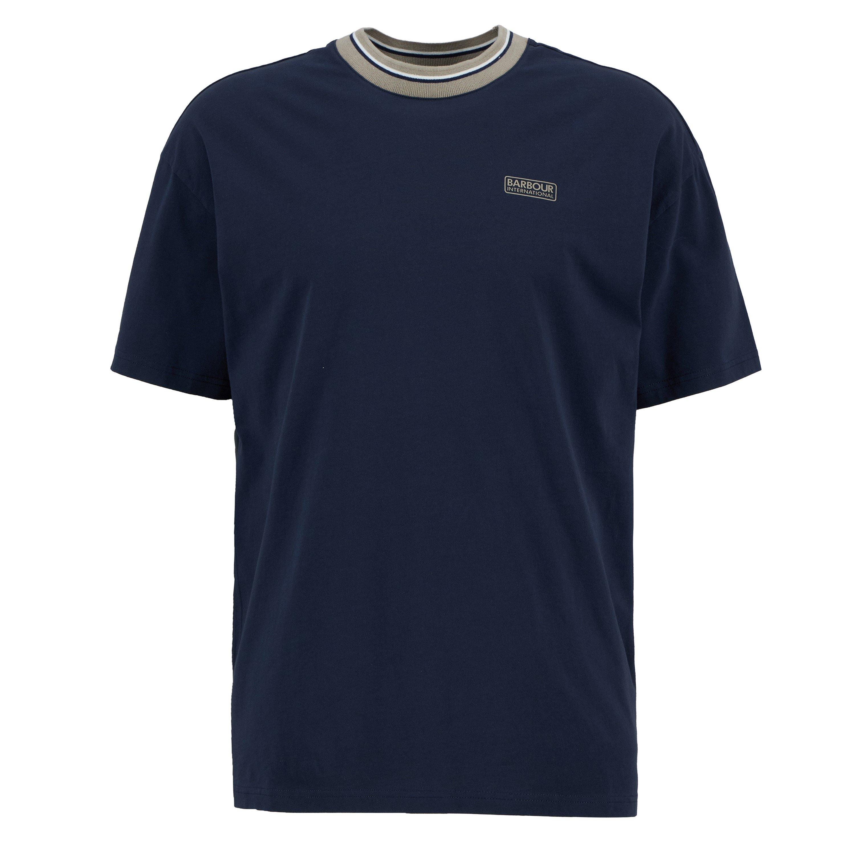 Navy - Barbour International - Men's Oversized T-Shirt - 1
