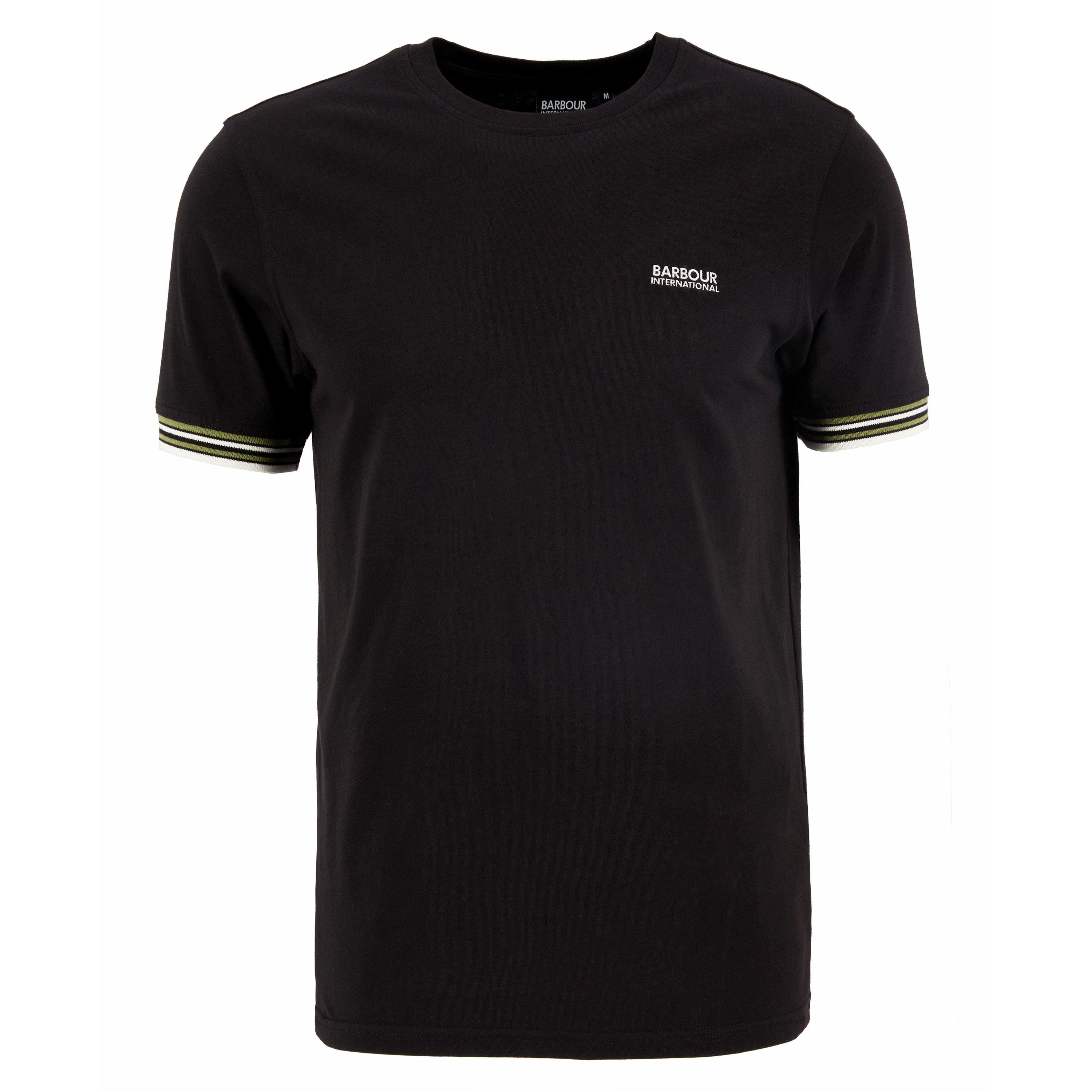Black - Barbour International - B.Int Burnwood Tee Sn63 - 1