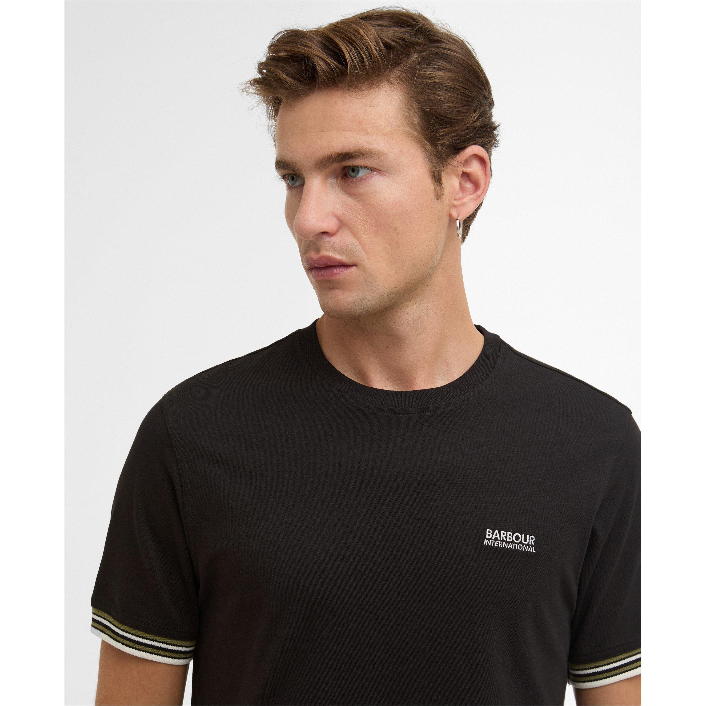 Black - Barbour International - B.Int Burnwood Tee Sn63 - 4