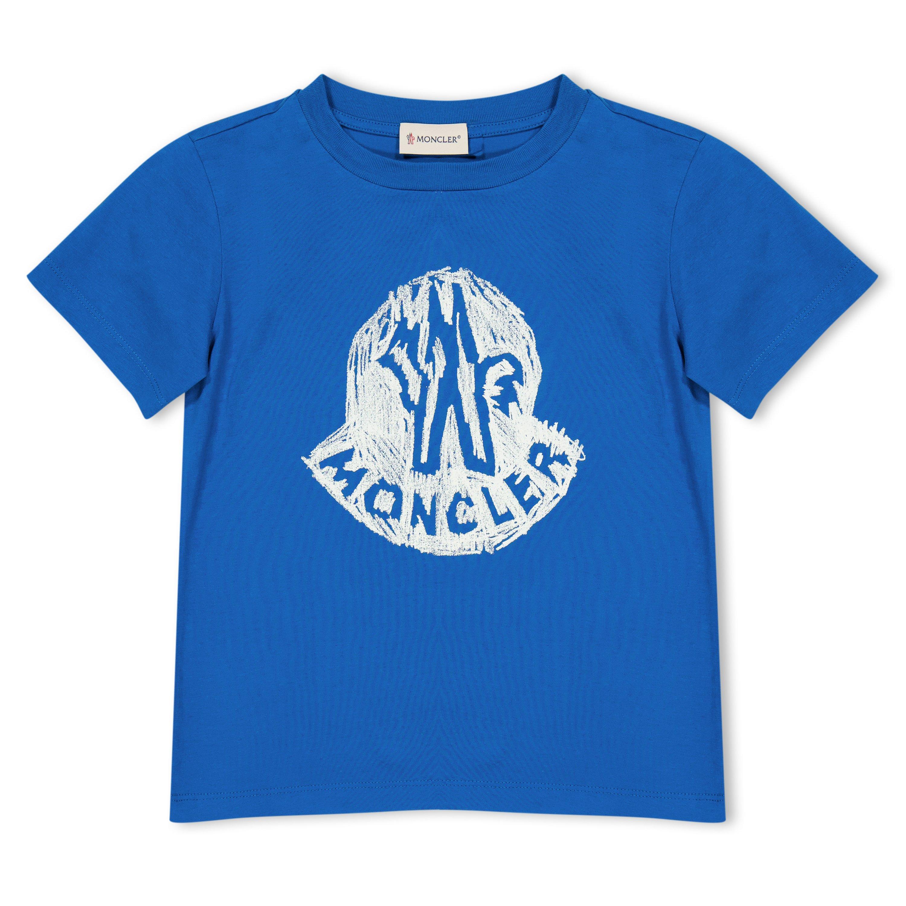 Blue 73A - Moncler - Moncler Logo T-Shirt Jn62 - 1