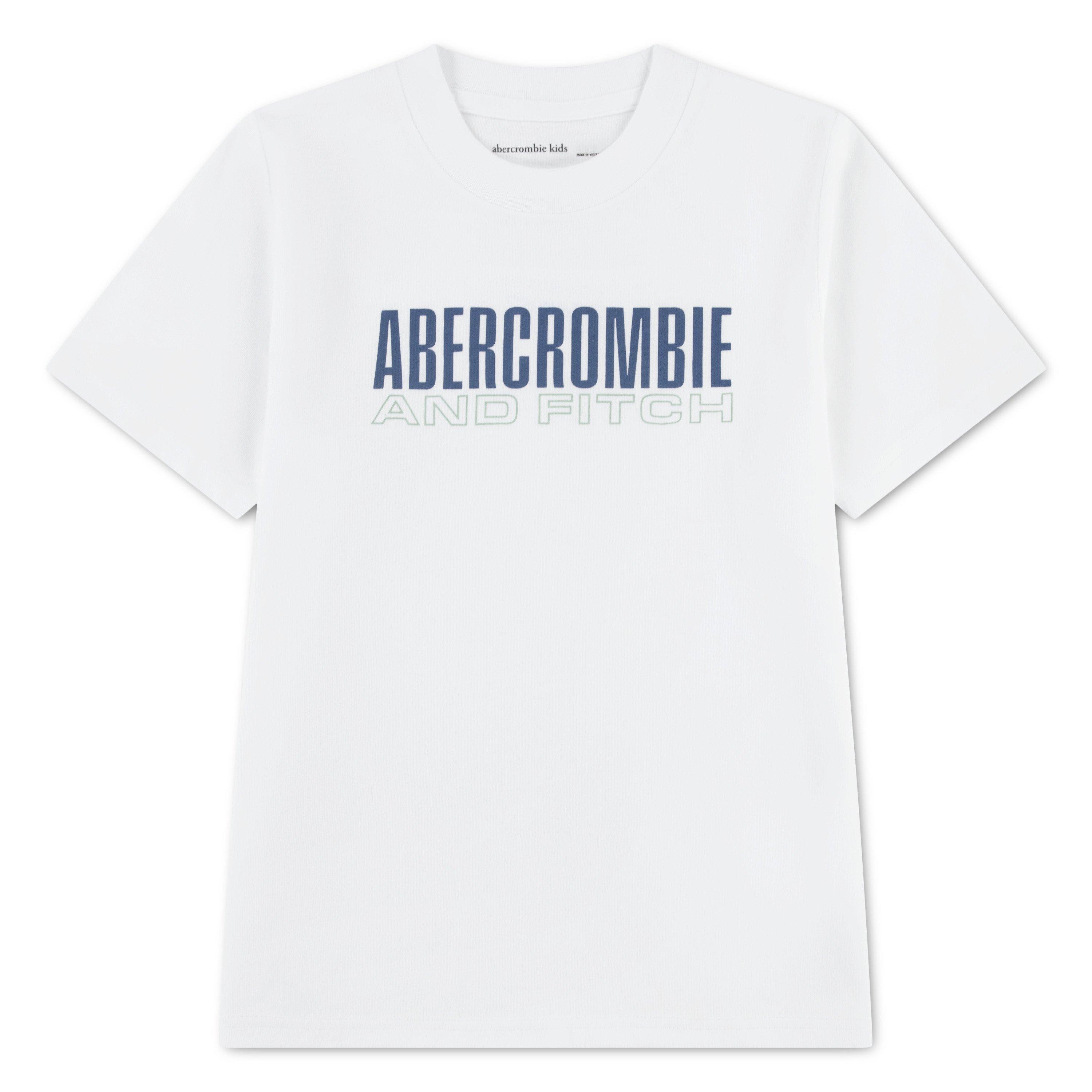 Abercrombie And Fitch Boys Kids' T-Shirt - White W1t - 11-12Y