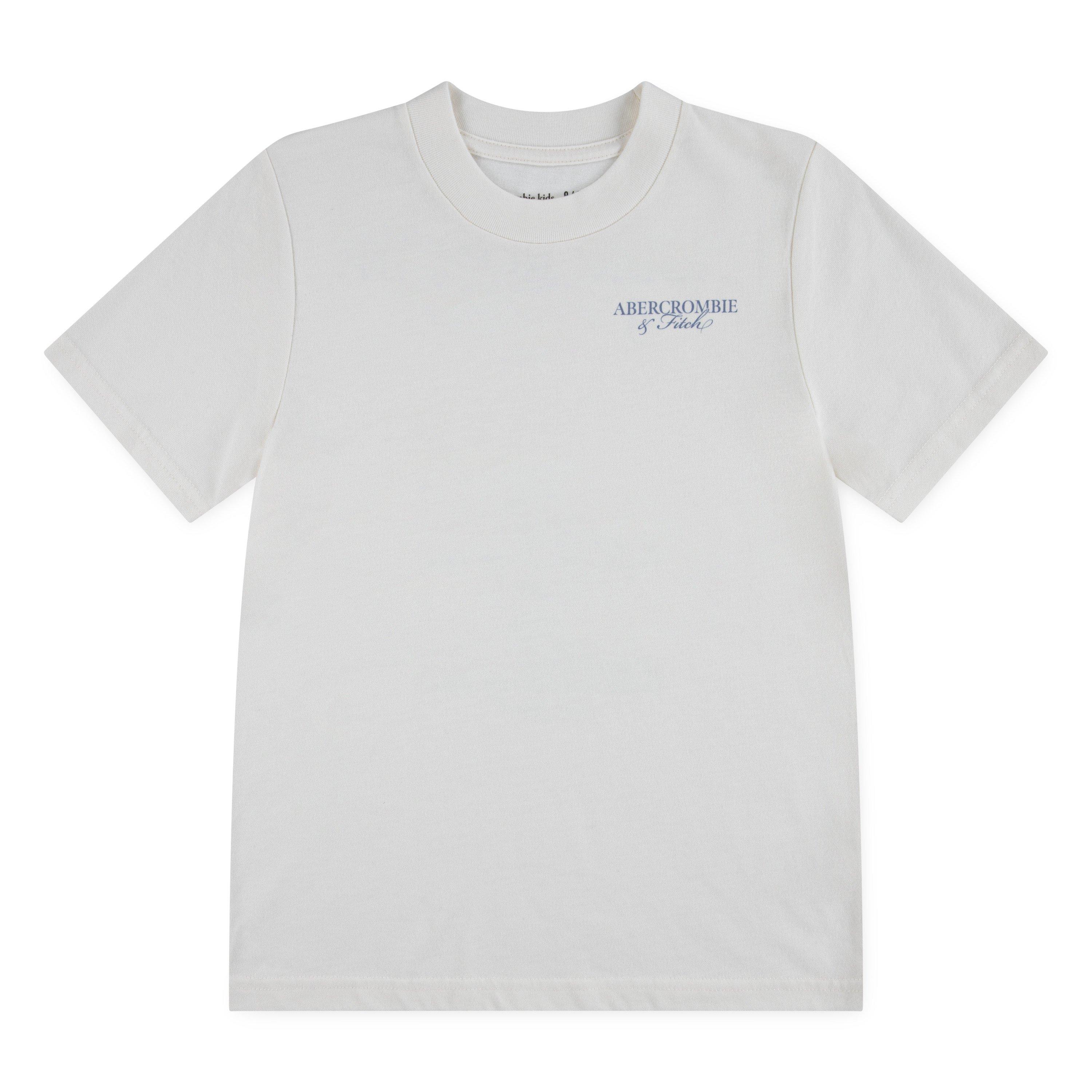 Abercrombie And Fitch Boys Kids' T-Shirt - Jet Stream W7m - 5-6Y