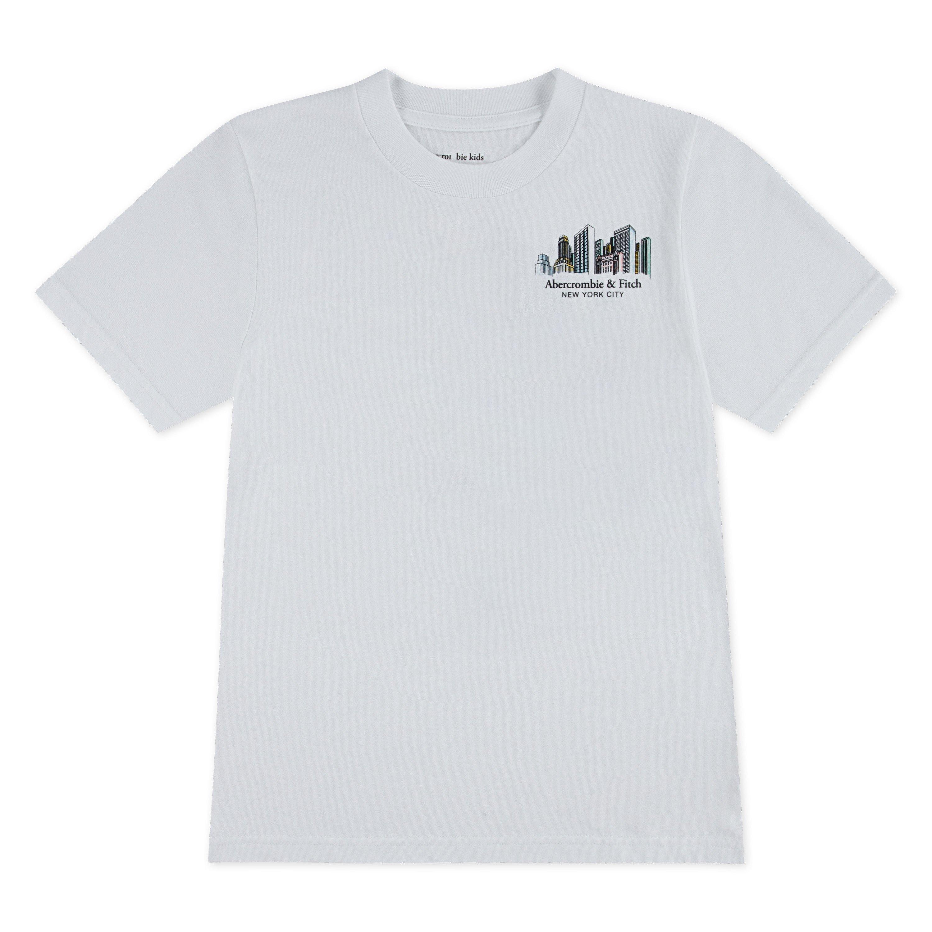 Abercrombie And Fitch Boys Kids' T-Shirt - White W1t - 11-12Y