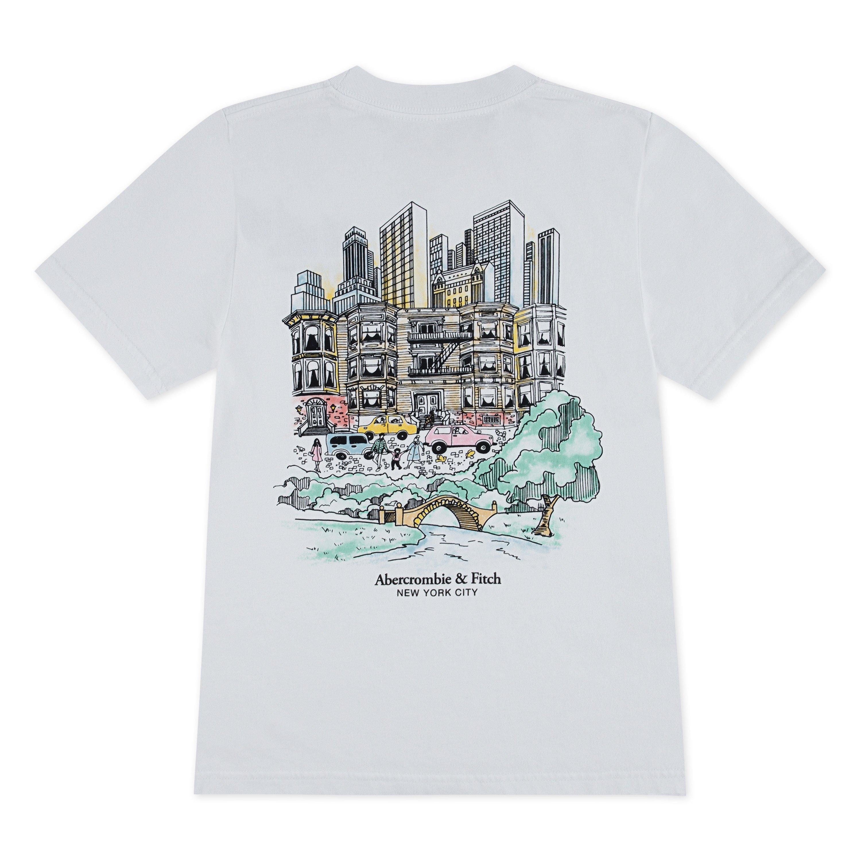 White W1T - Abercrombie and Fitch - A and F Sketch Tee Jn62 - 2