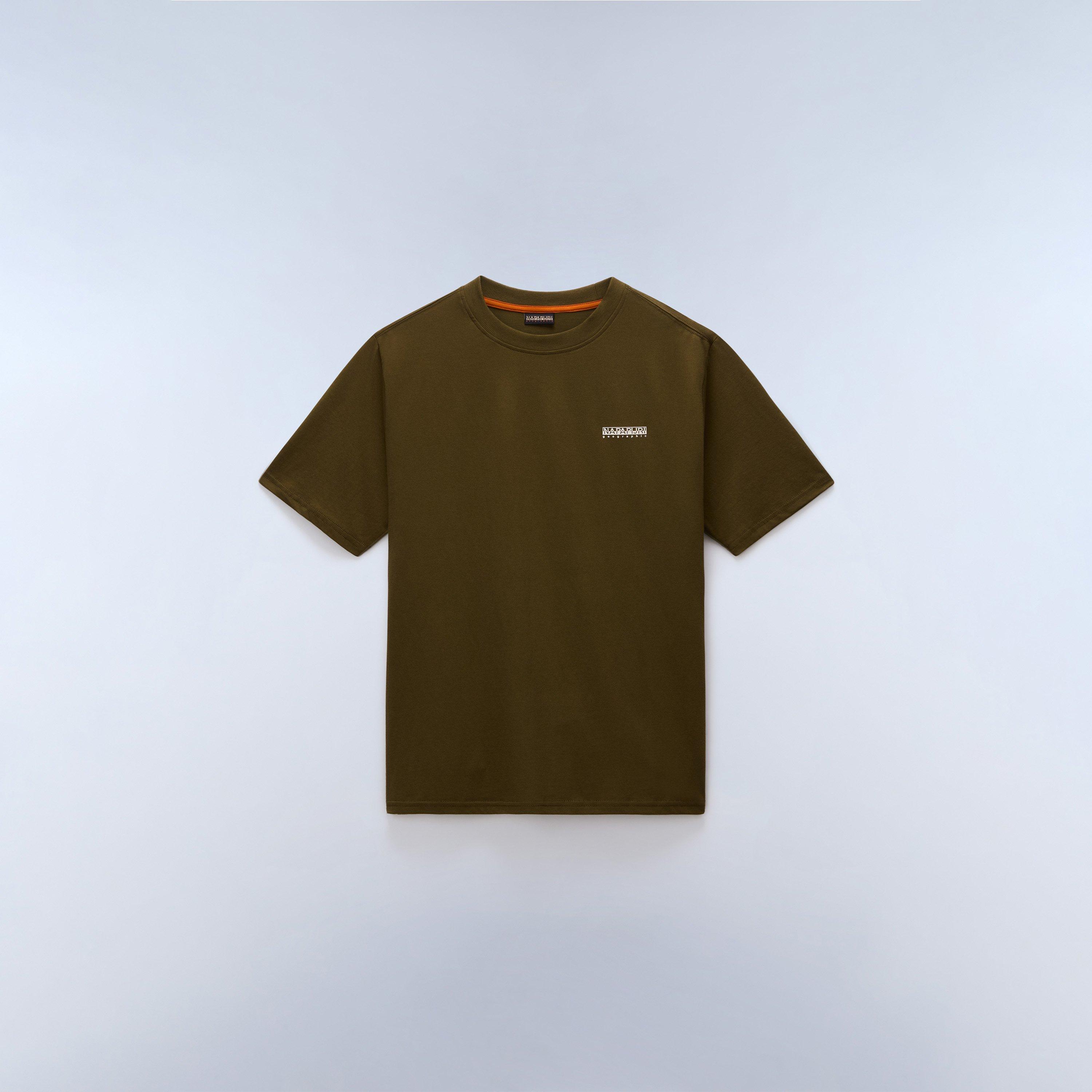 Dark Olive - Napapijri - Napa Small Box T-shirt Mens - 1