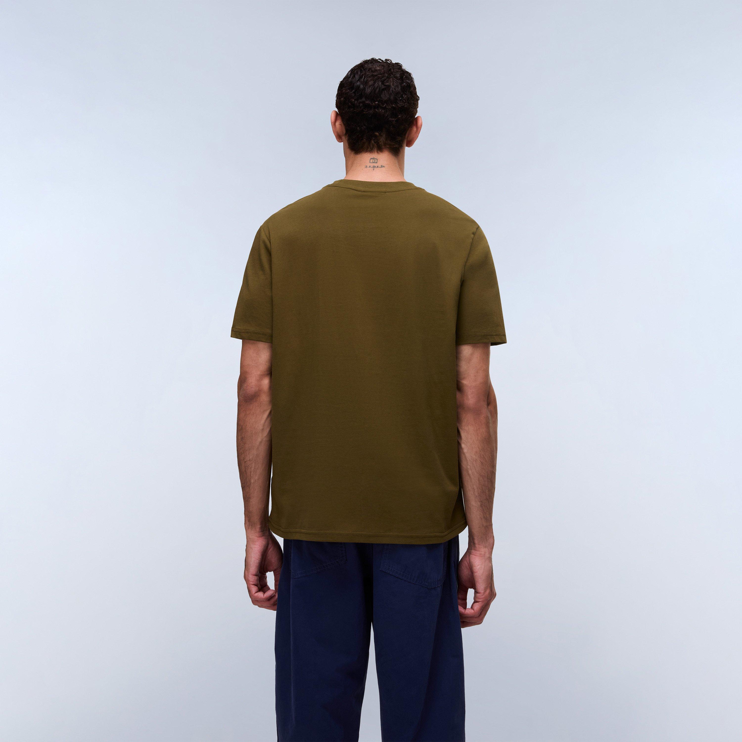 Dark Olive - Napapijri - Napa Small Box T-shirt Mens - 4