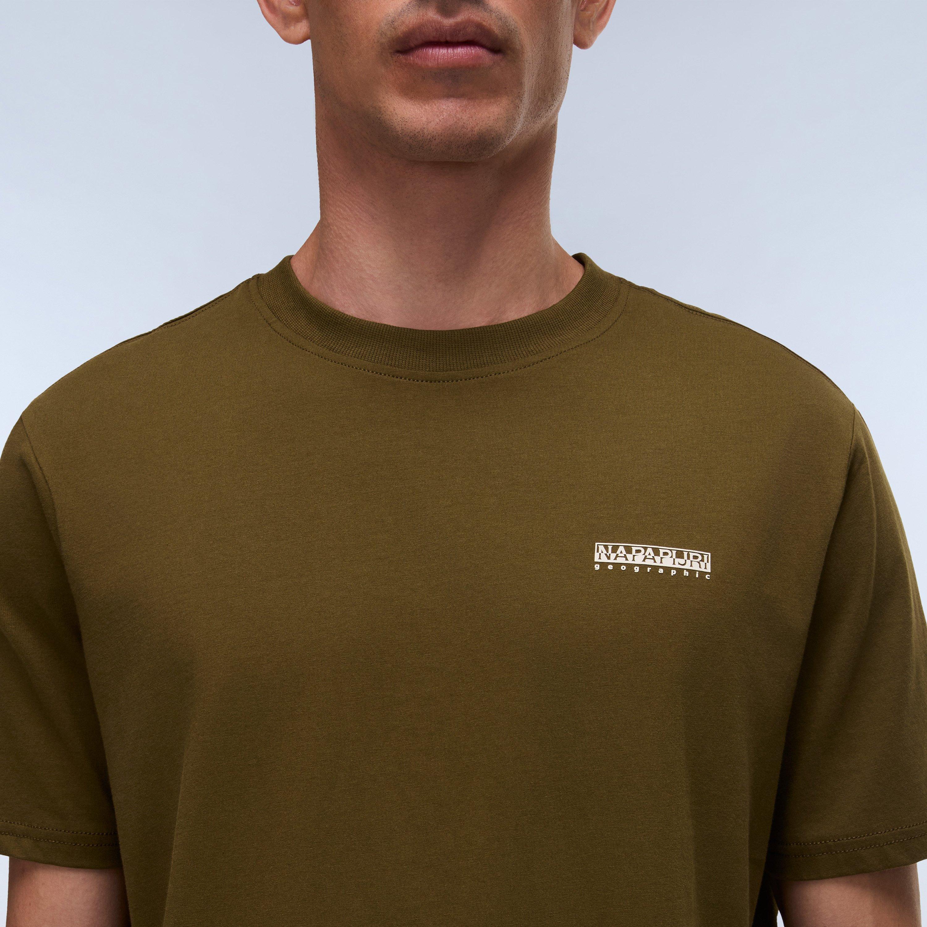 Dark Olive - Napapijri - Napa Small Box T-shirt Mens - 5