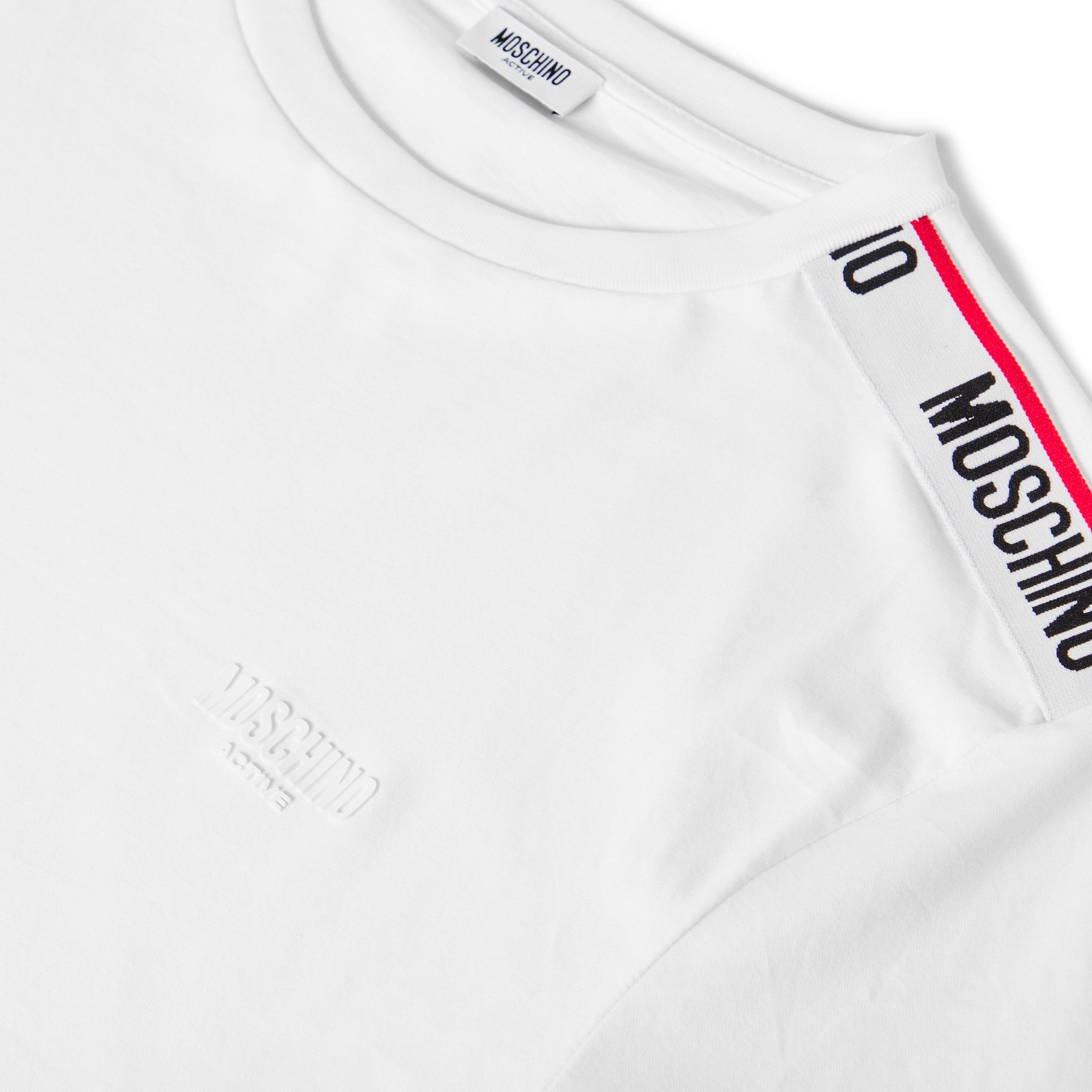 White - Moschino - Men's Tape T-Shirt - 5