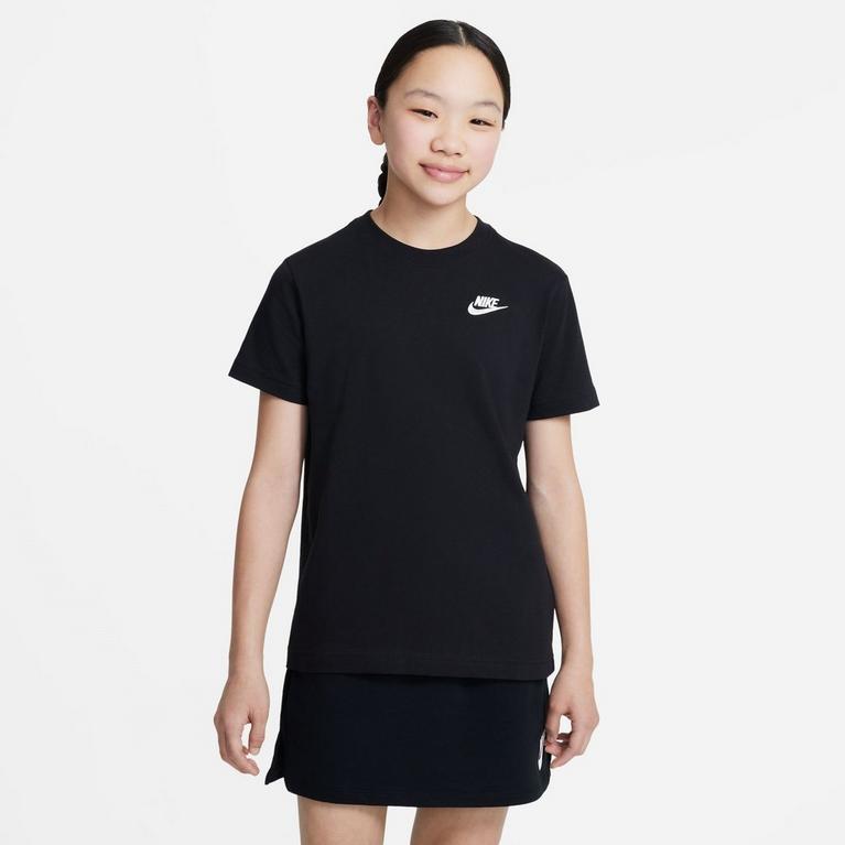 Noir/Blanc - Nike - Sportswear Big Kids' (Girls') T-Shirt - 1