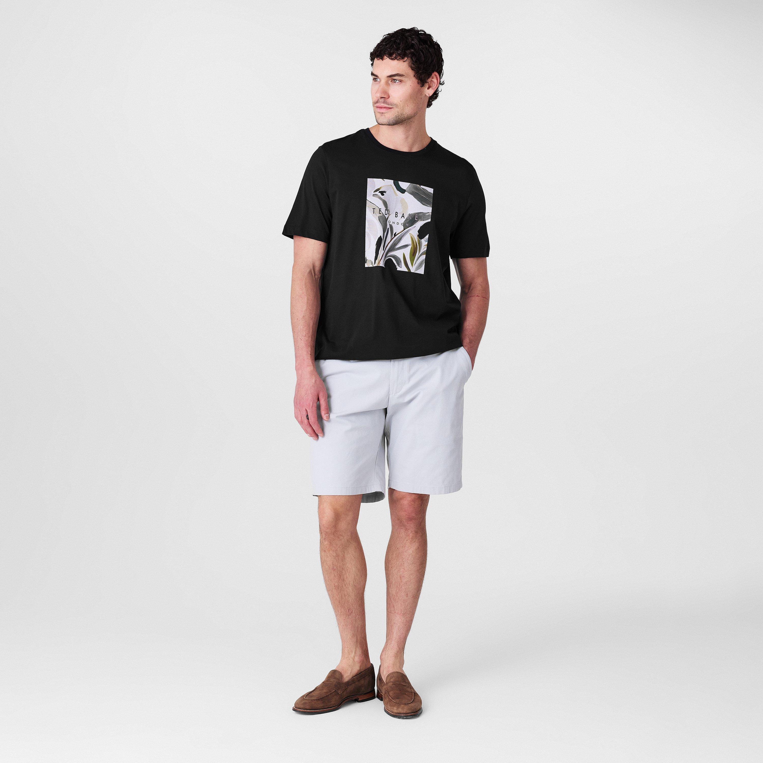 Negro - Ted Baker - Men's Box Print Regular Fit T-Shirt - 6