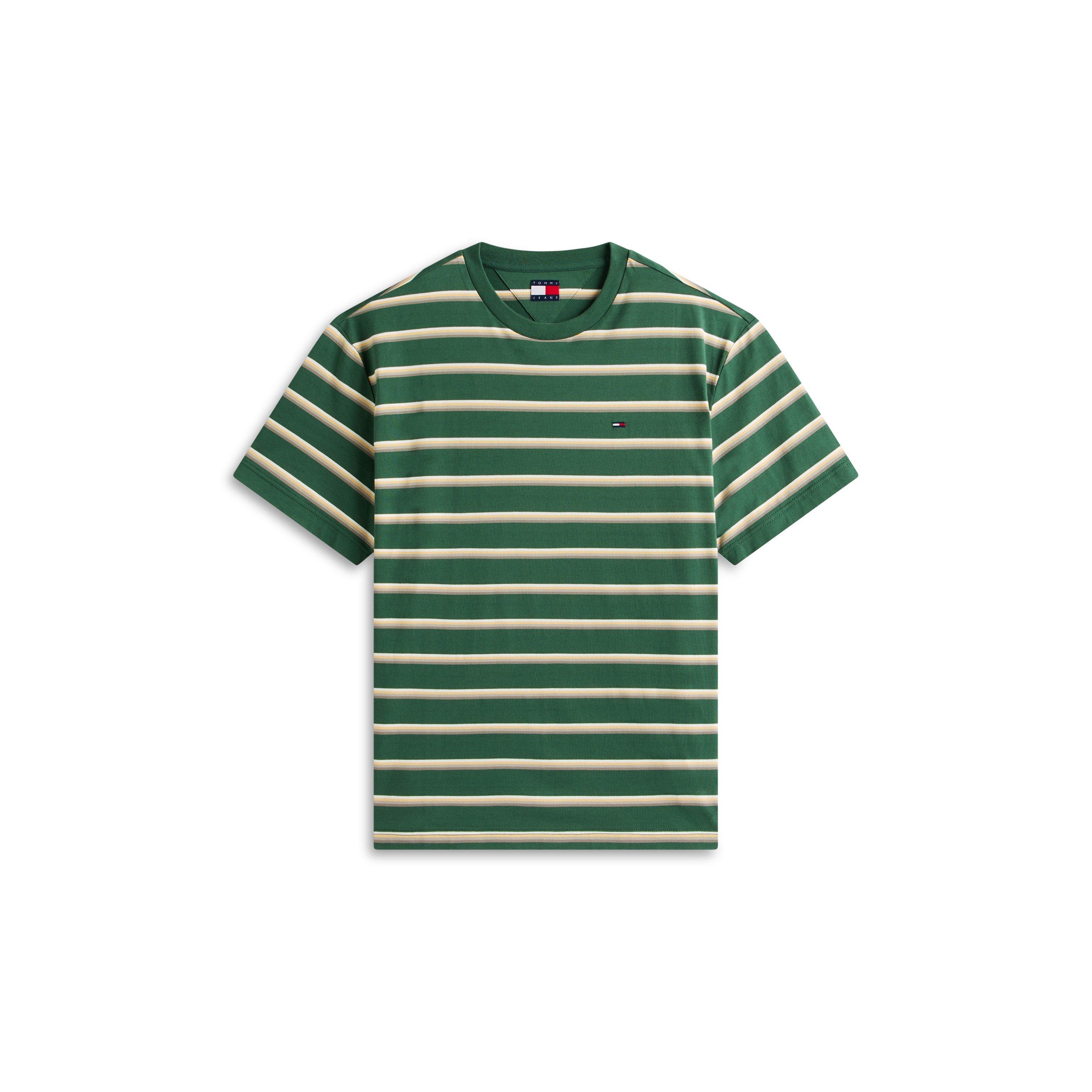 Tommy Jeans Men's T-Shirt - Shdw Pine Strpe - S