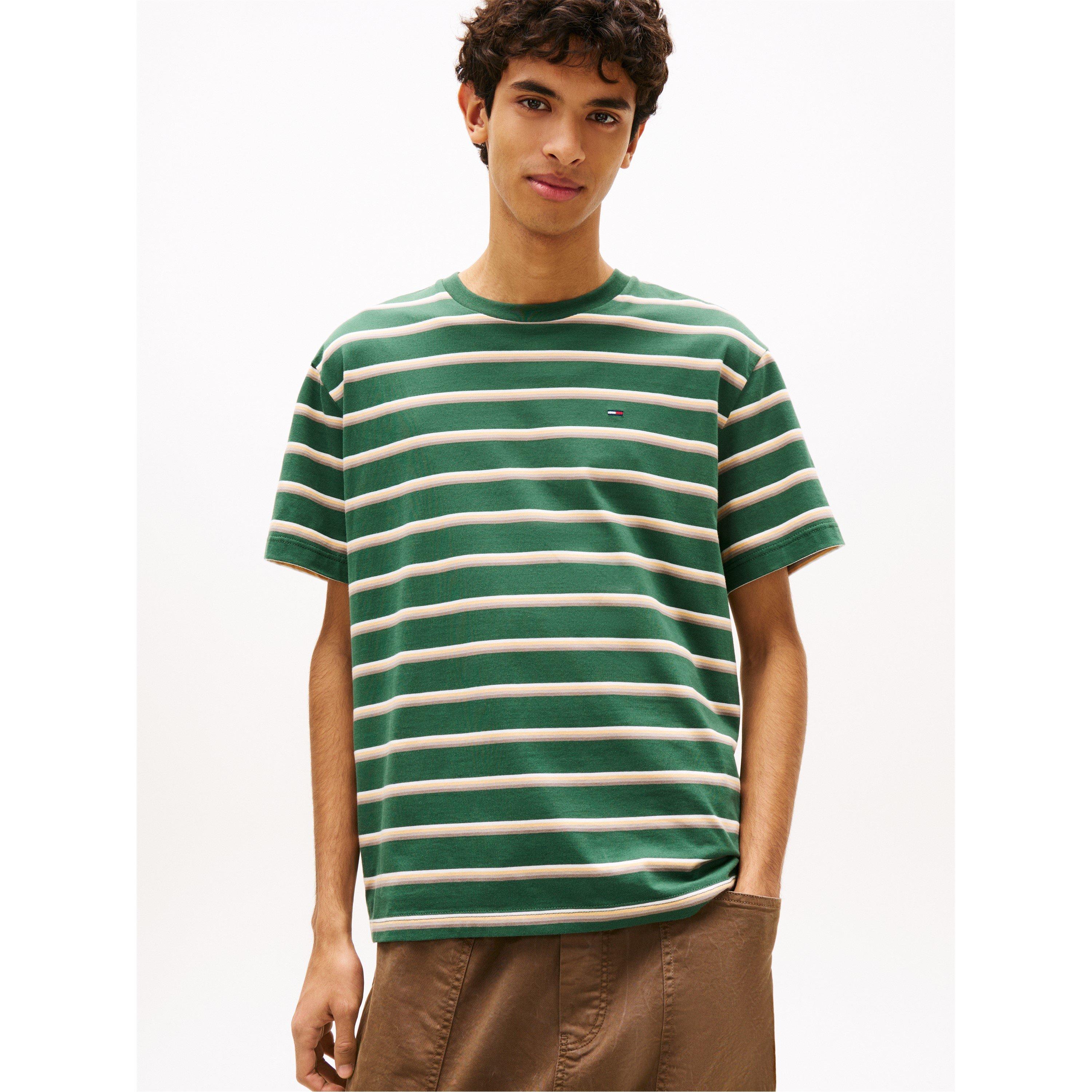 Shdw Pine Strpe - Tommy Jeans - TJ Rlx Stripe Ss T Sn63 - 2