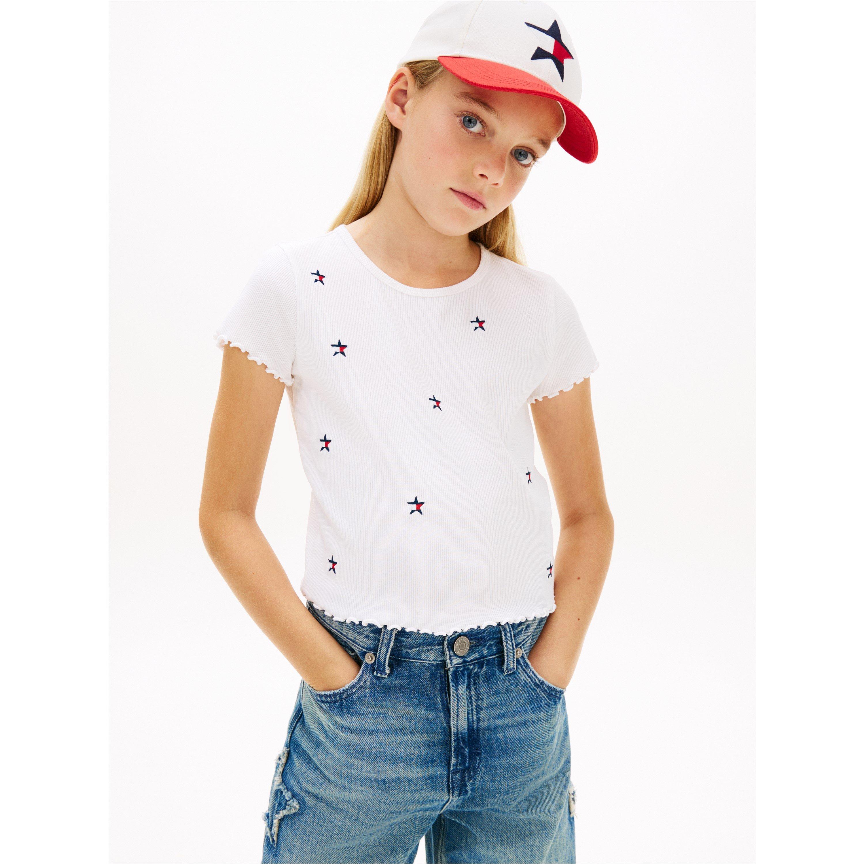 Weiß - Tommy Hilfiger - Tommy Rib Star Top Jn63 - 2