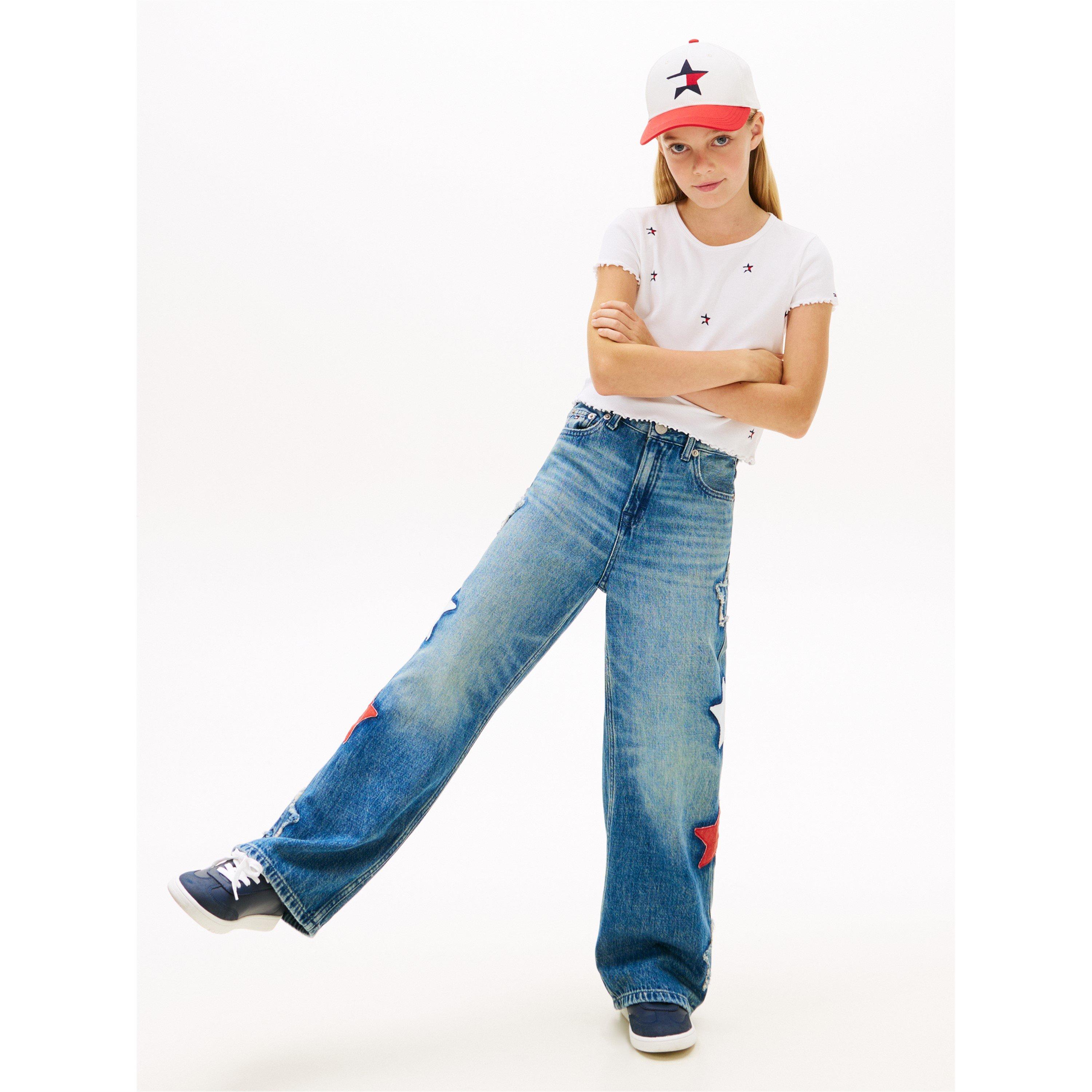 Weiß - Tommy Hilfiger - Tommy Rib Star Top Jn63 - 4